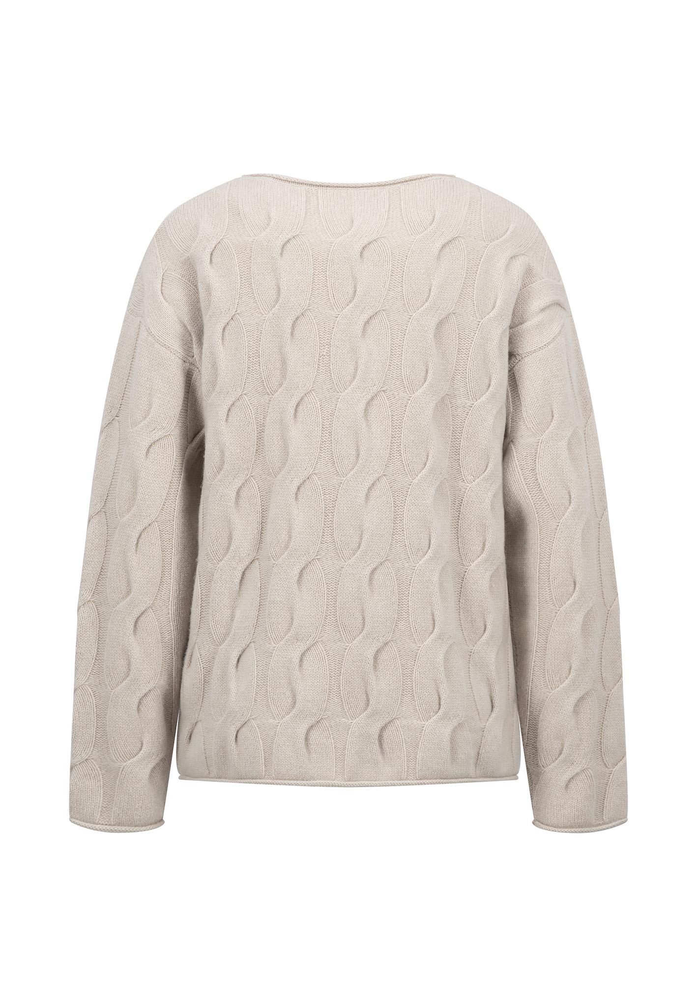 FYNCH-HATTON Trui met ronde hals met elegante breimotief
