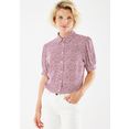 mexx blouse met korte mouwen met all-over print roze