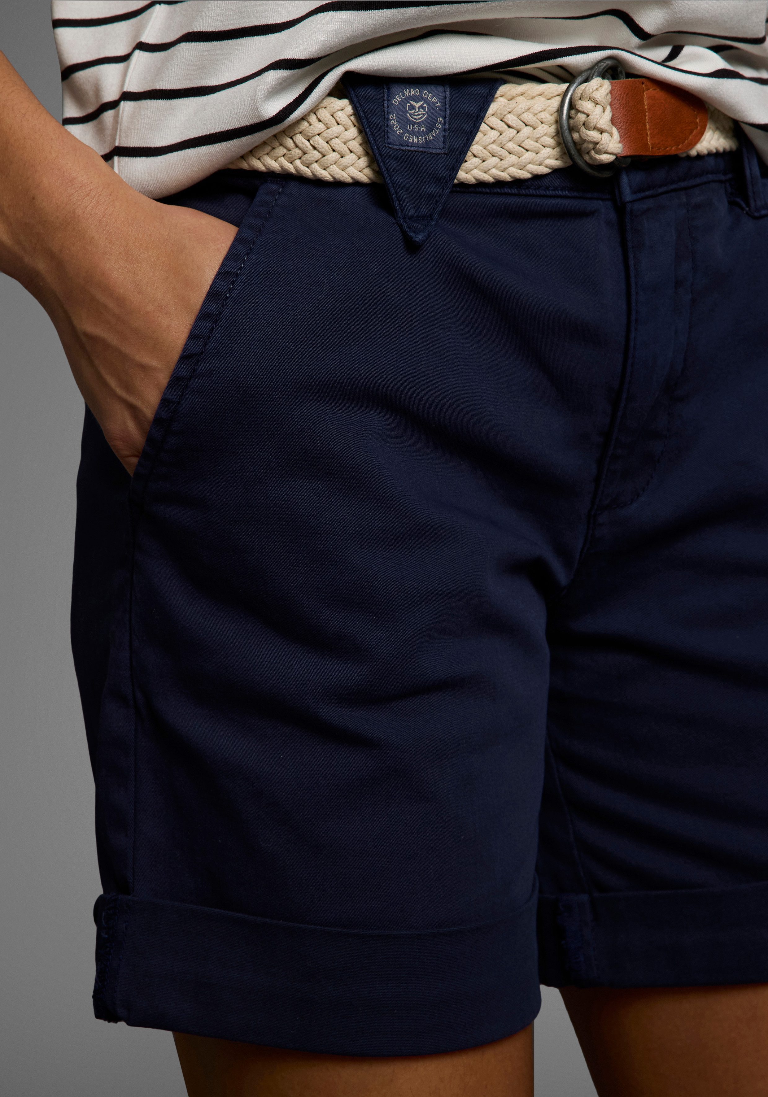 DELMAO Short (2-delig, Inclusief stoffen riem)
