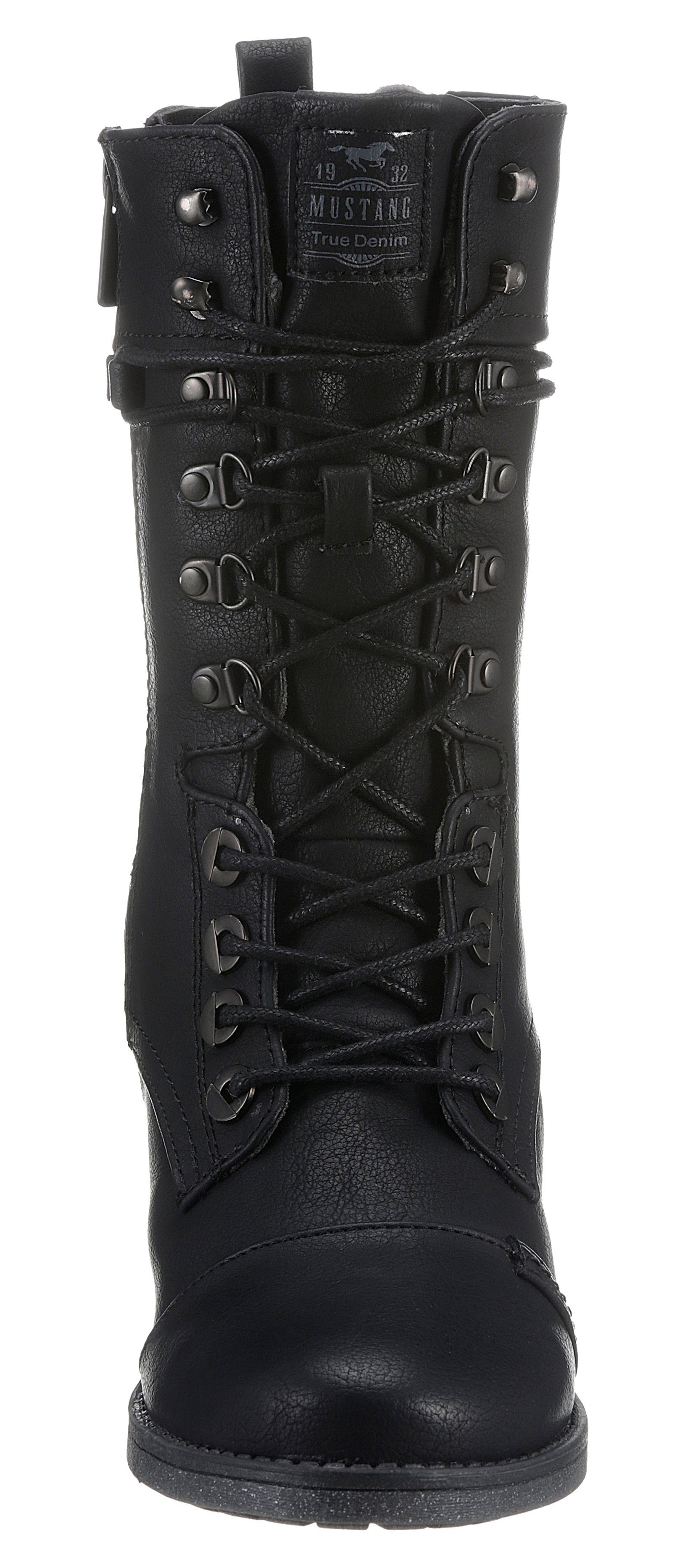 Mustang Shoes Veterlaarzen met praktische rits aan de binnenkant