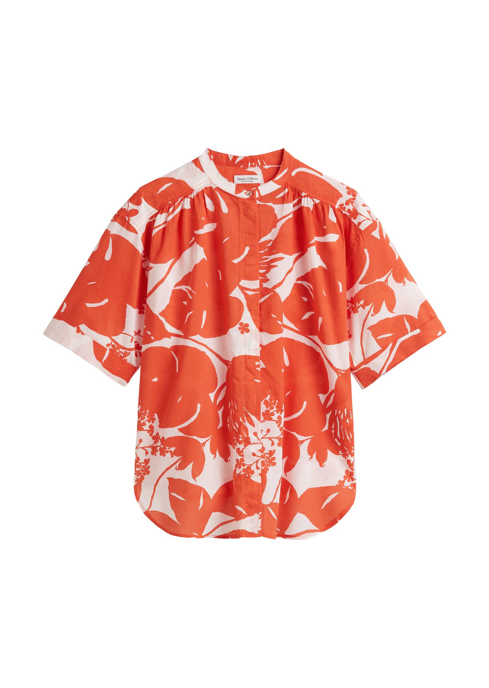 Marc O'Polo Blouse met korte mouwen met modieuze all-over print