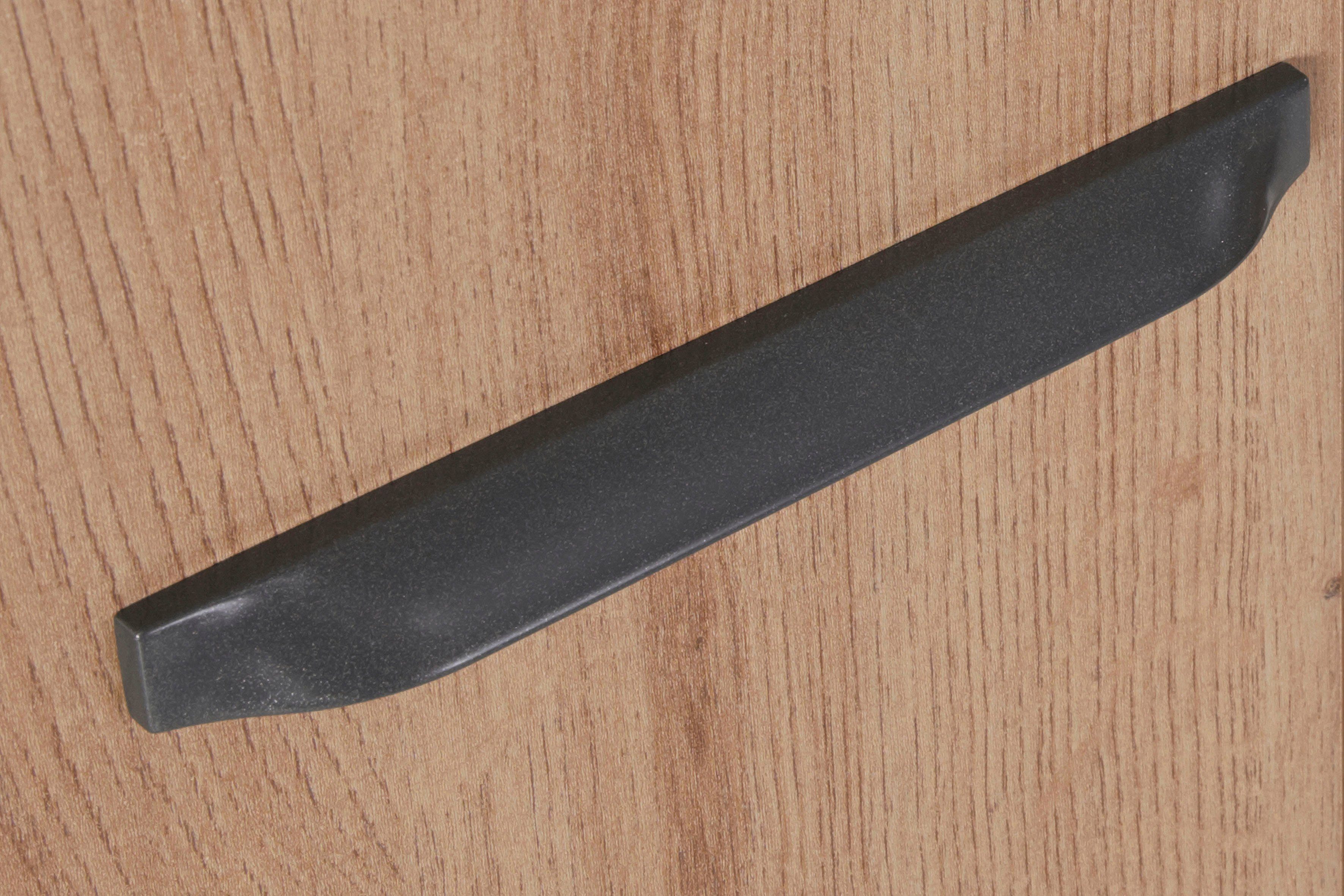 Draaideurkast Kledingkast VANDOR in drie breedtes, hoogte 197 cm, grepen in grijs metallic made in germany