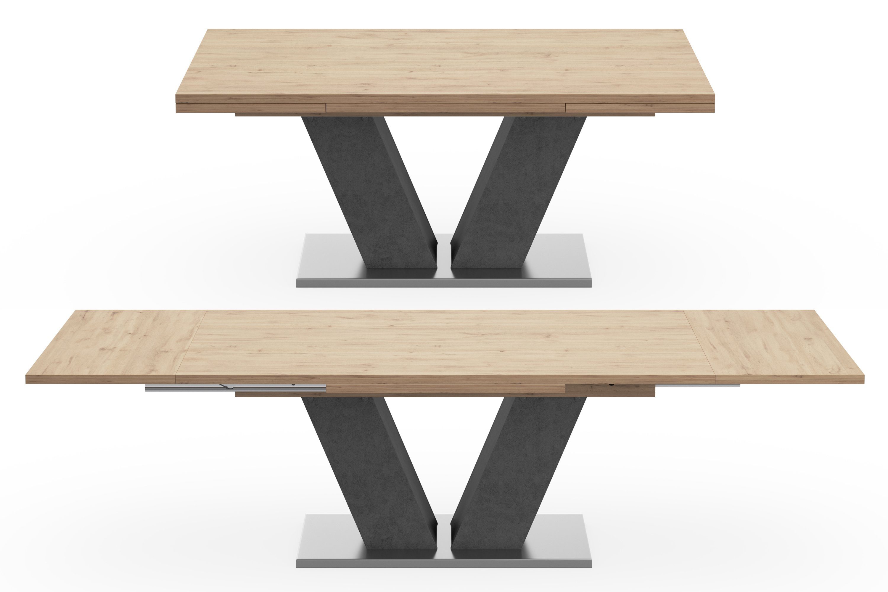 Mäusbacher Eettafel Comfort tafel TOPSELLER! Mäusbacher eettafel met V-frame en bodemplaat