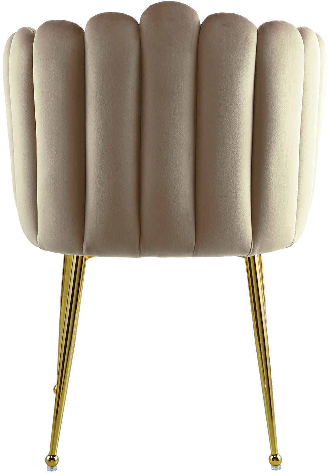 Kayoom Stoel Muna 125, BESTSELLER! opvallende rug-/armleuning in schelpvorm opvallende gevlochten rugleuning, fluwelen bekleding, goudkleurige poten (1 stuk)