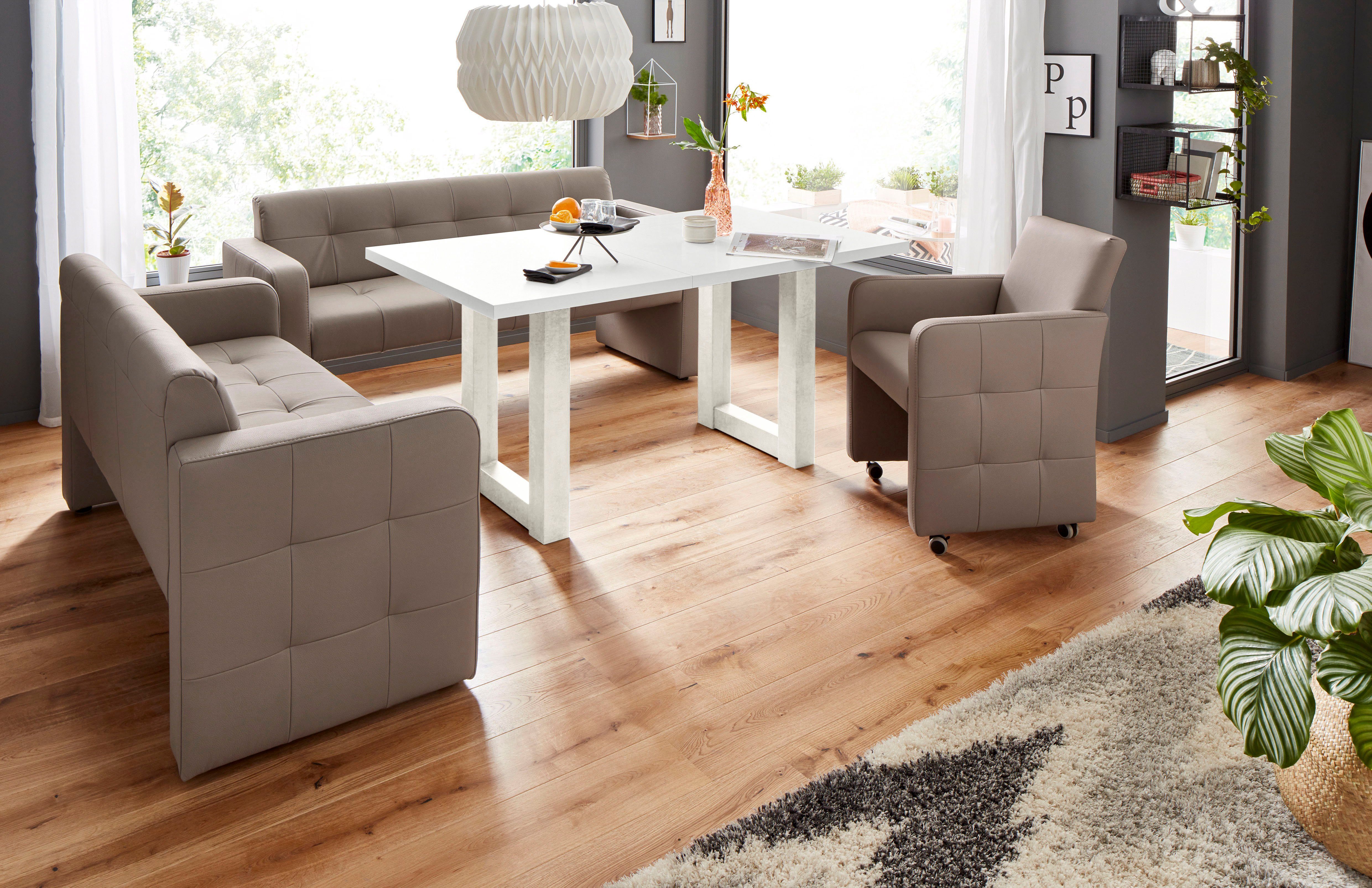 Mäusbacher Eettafel Mister TOPSELLER! met lade (160-210 cm), frame in u-model