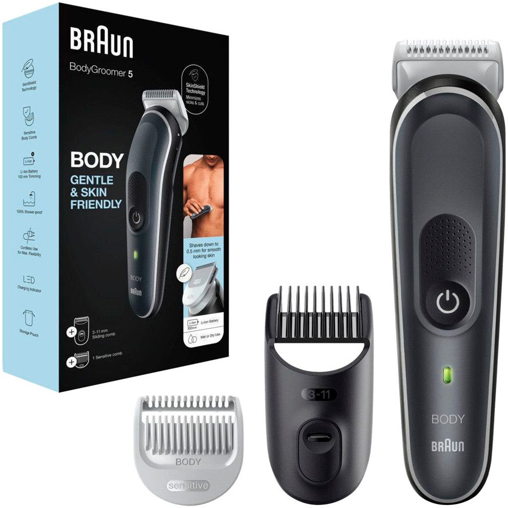 Braun Tondeuse Bodygroomer BG5350 waterdicht, 100 min. looptijd