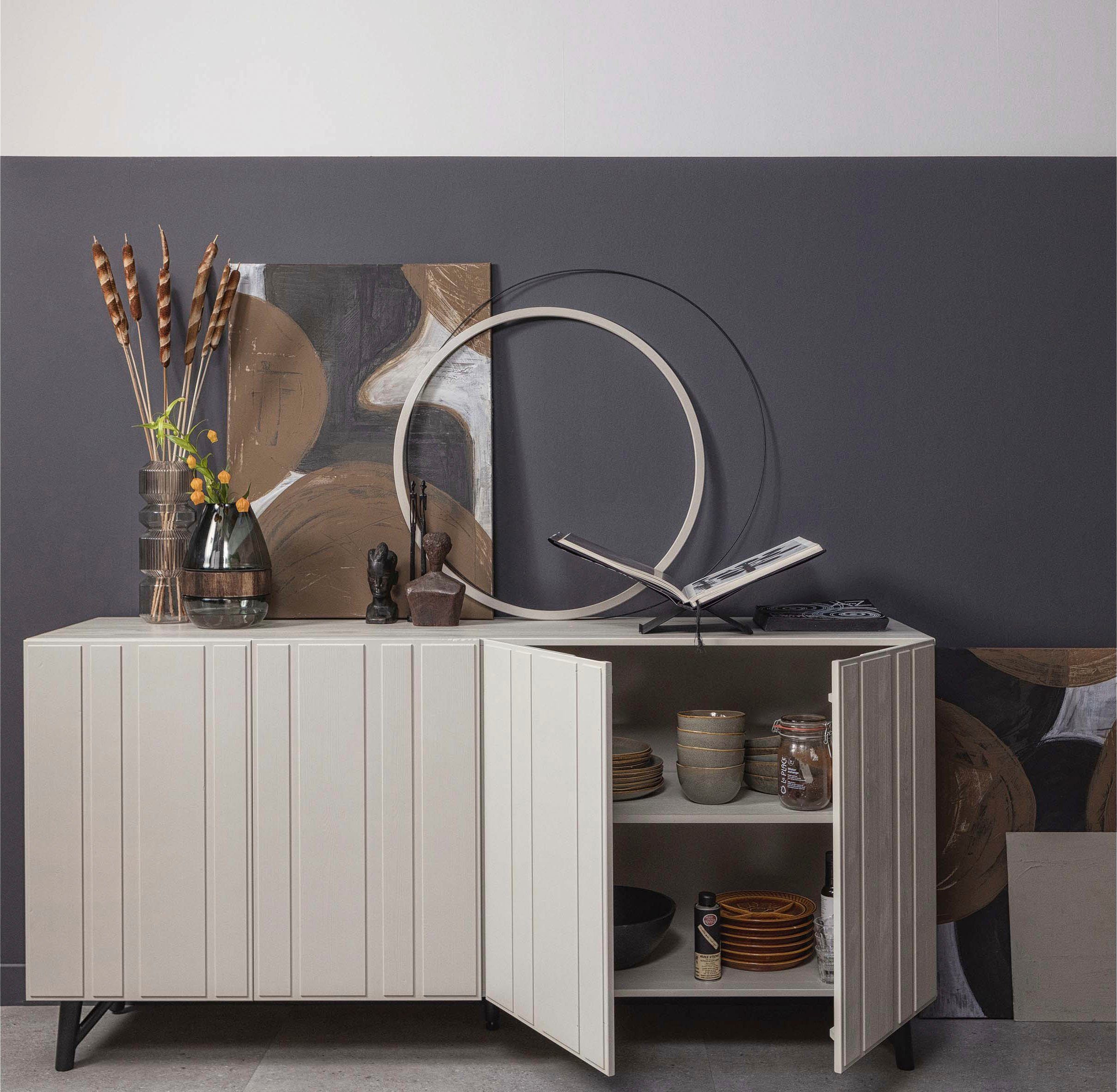 WOOOD Dressoir MILLER Commode met duidelijke lijnen, breedte 181 cm