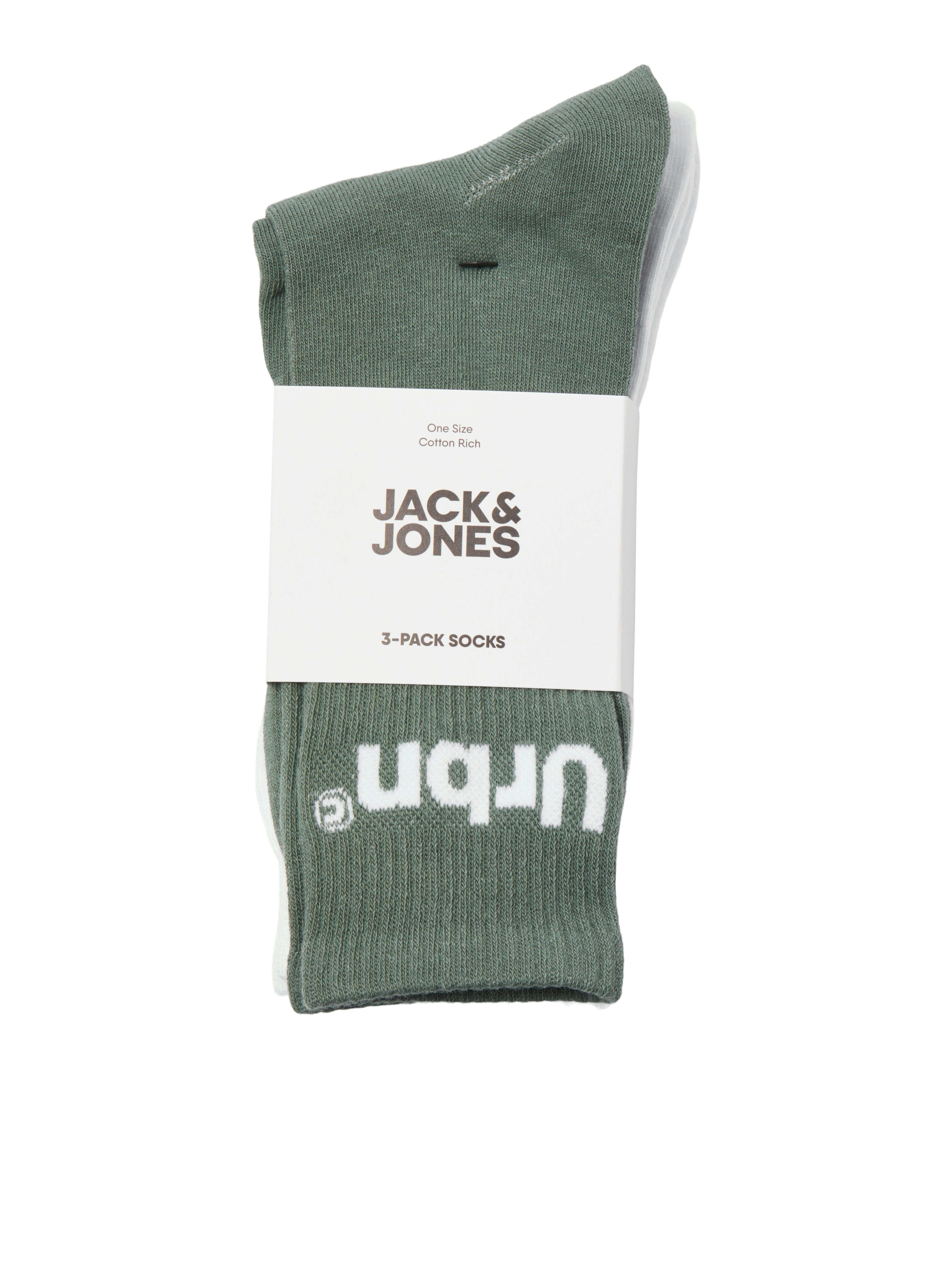 Jack & Jones Vrijetijdssokken JACURBN TENNIS SOCKS 3 PACK SN (set, 3 paar)