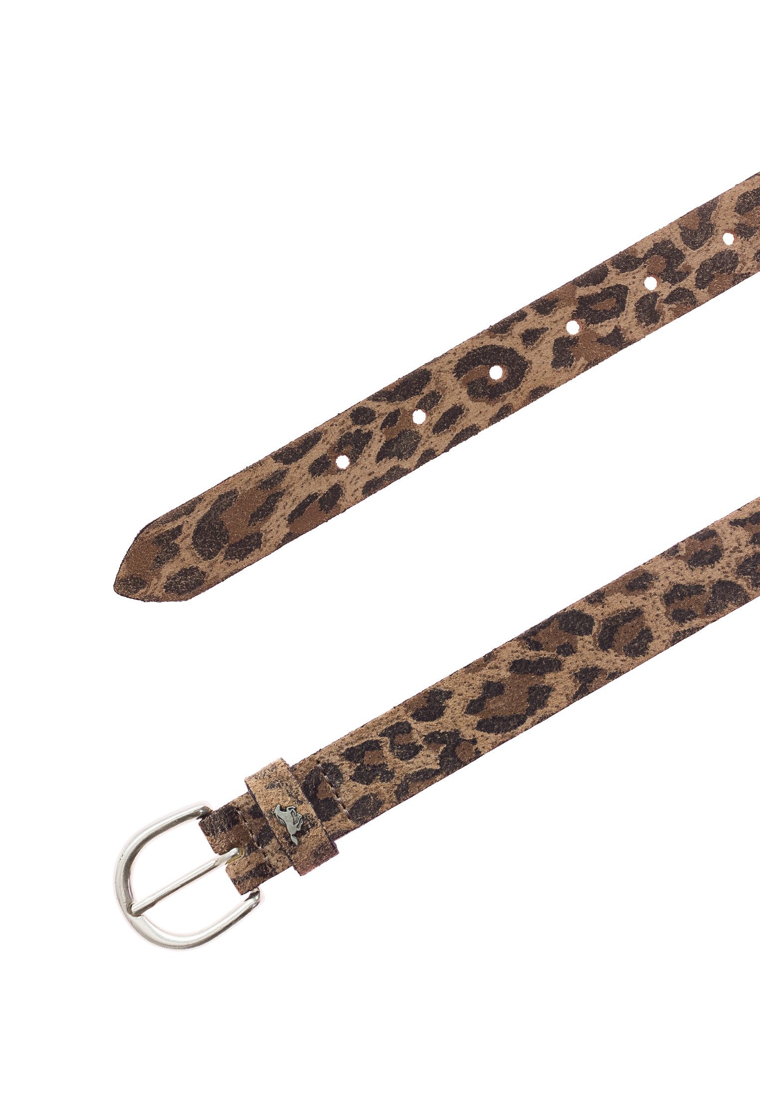 MUSTANG Leren riem Modieuze dierenprint, 2,5 cm (1 stuk)