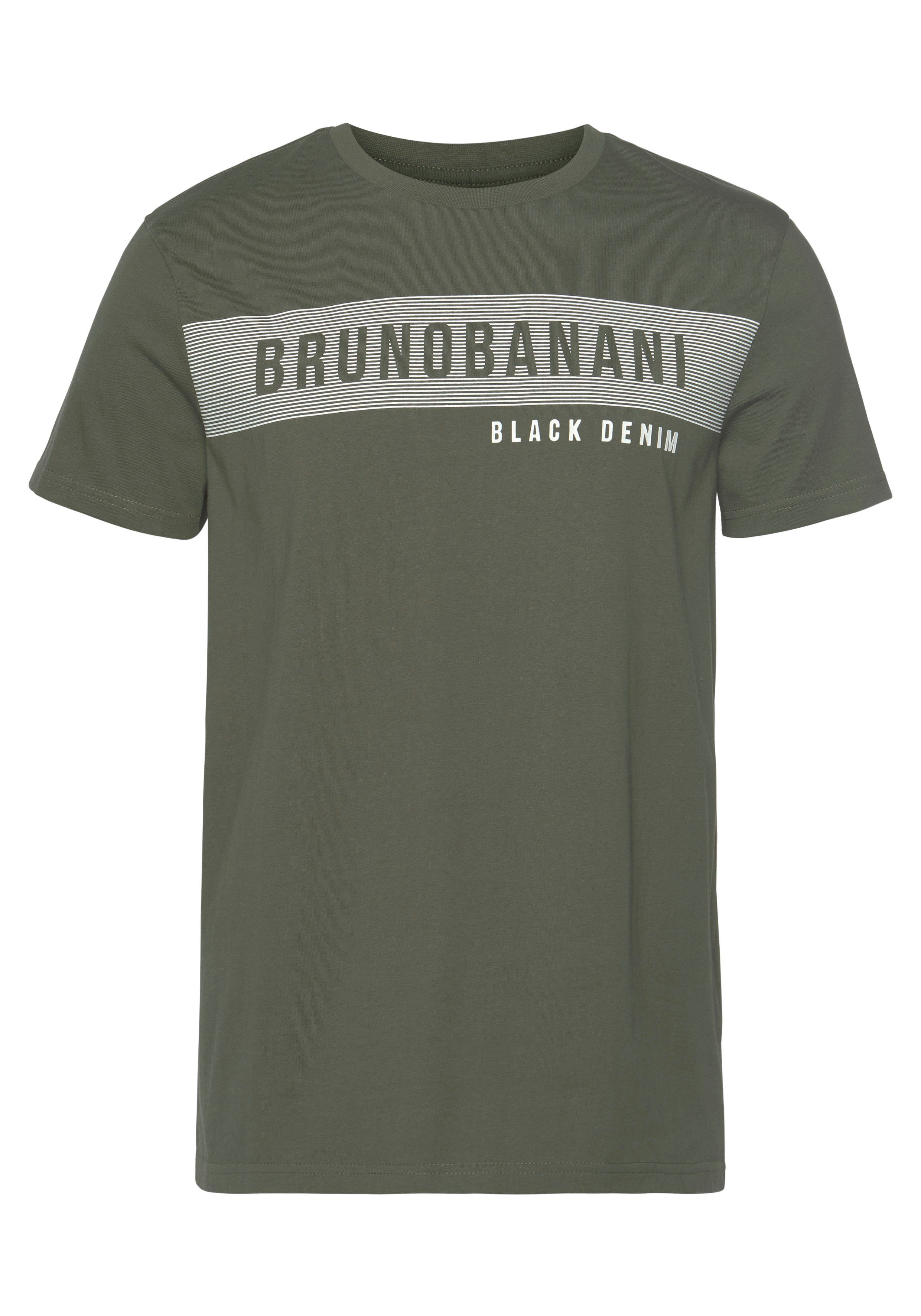 Bruno Banani T-shirt korte mouwen, smal gesneden, ronde hals