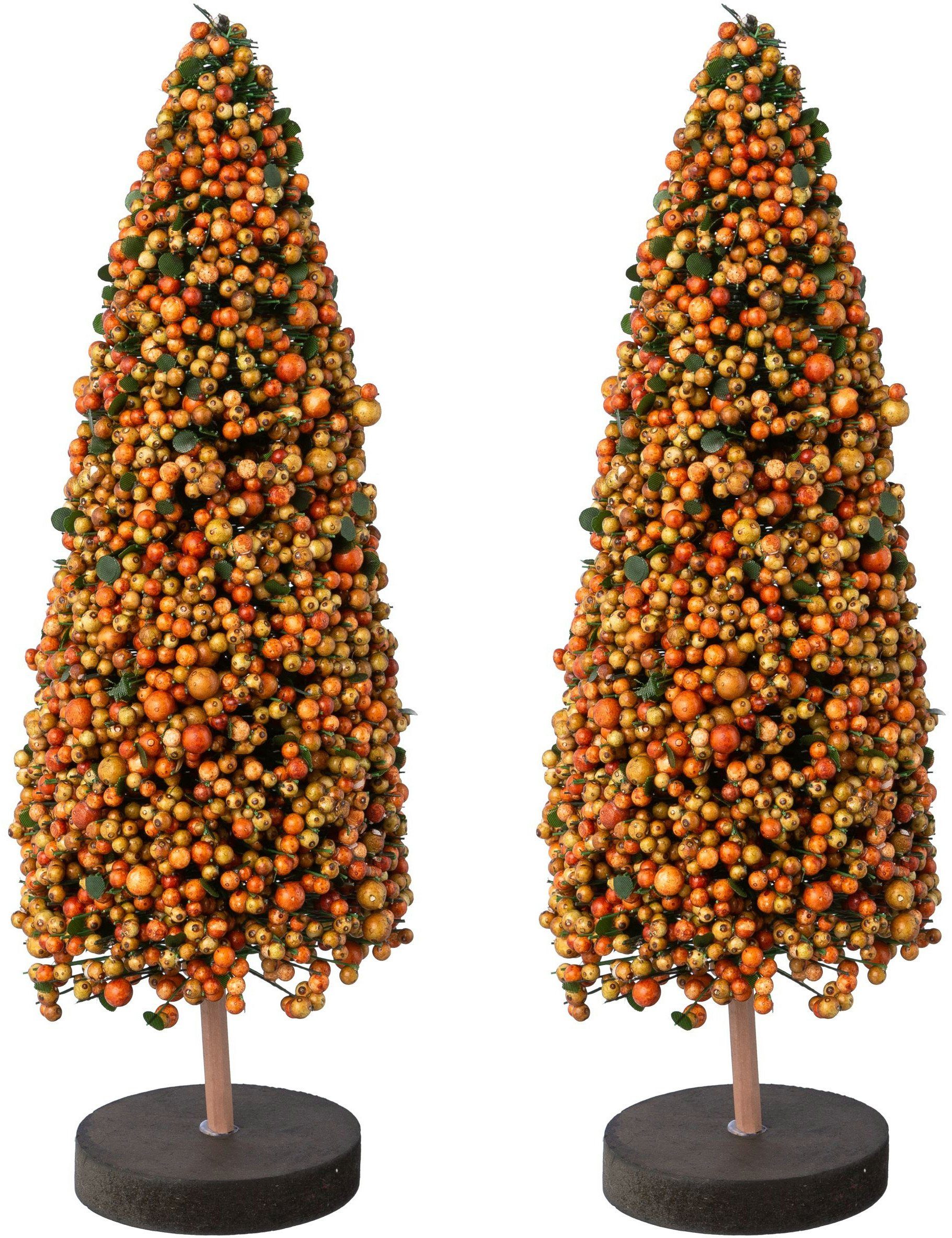 Creativ deco Deco-boom Kerst versiering (2 stuks)