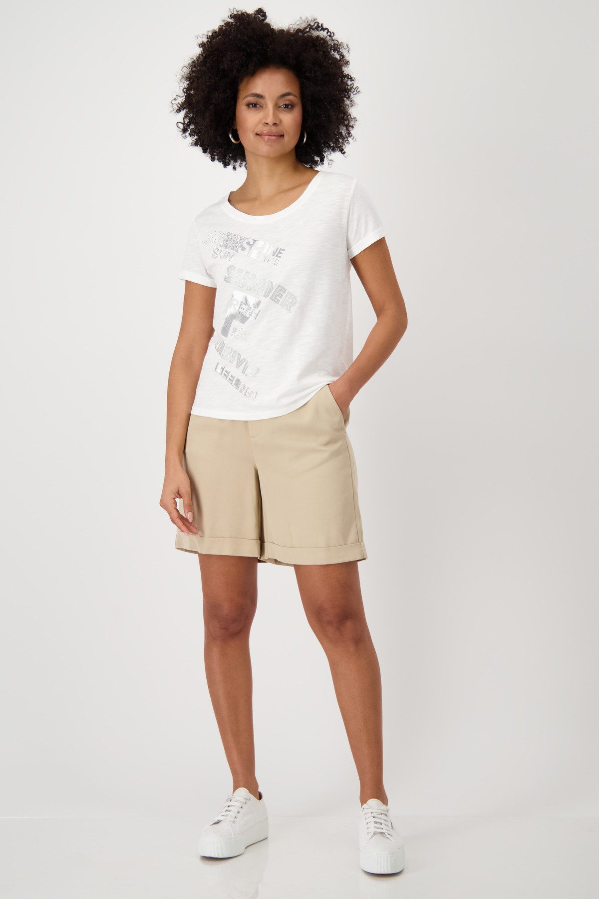 Monari Shirt met ronde hals Met een ronde hals