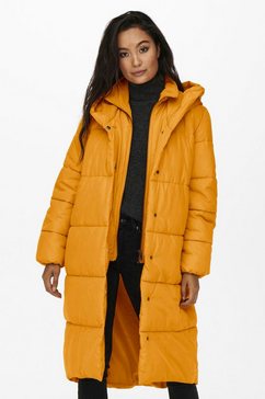 only doorgestikte jas onlamy x long puffer coat geel