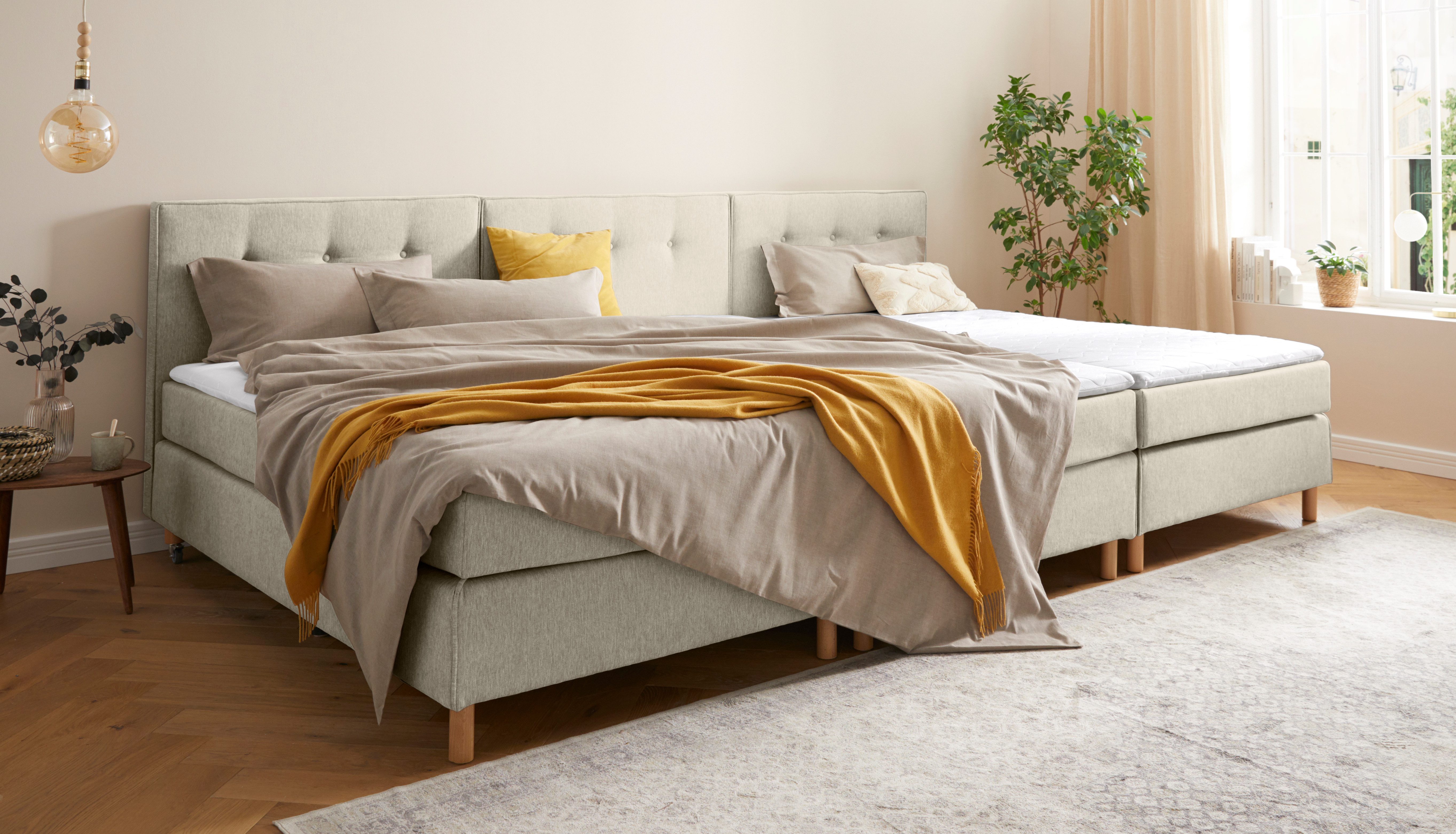 Home affaire Boxspring Heimatblick 100x200cm naar wens uitbreidbaar naar dubbel- en familiebest