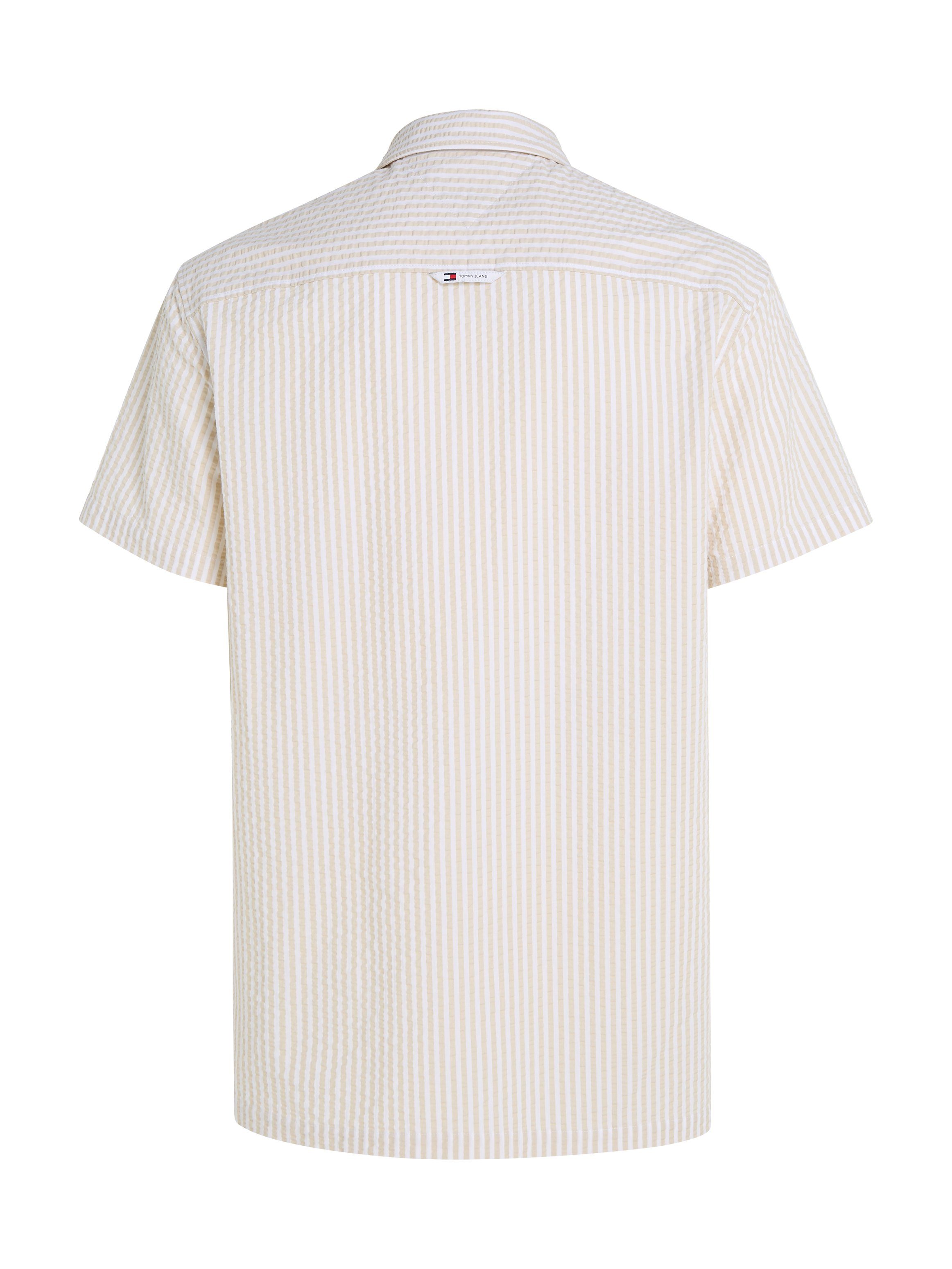 TOMMY JEANS Overhemd met korte mouwen TJM REG STRIPE SEERSUCKER SHIRT