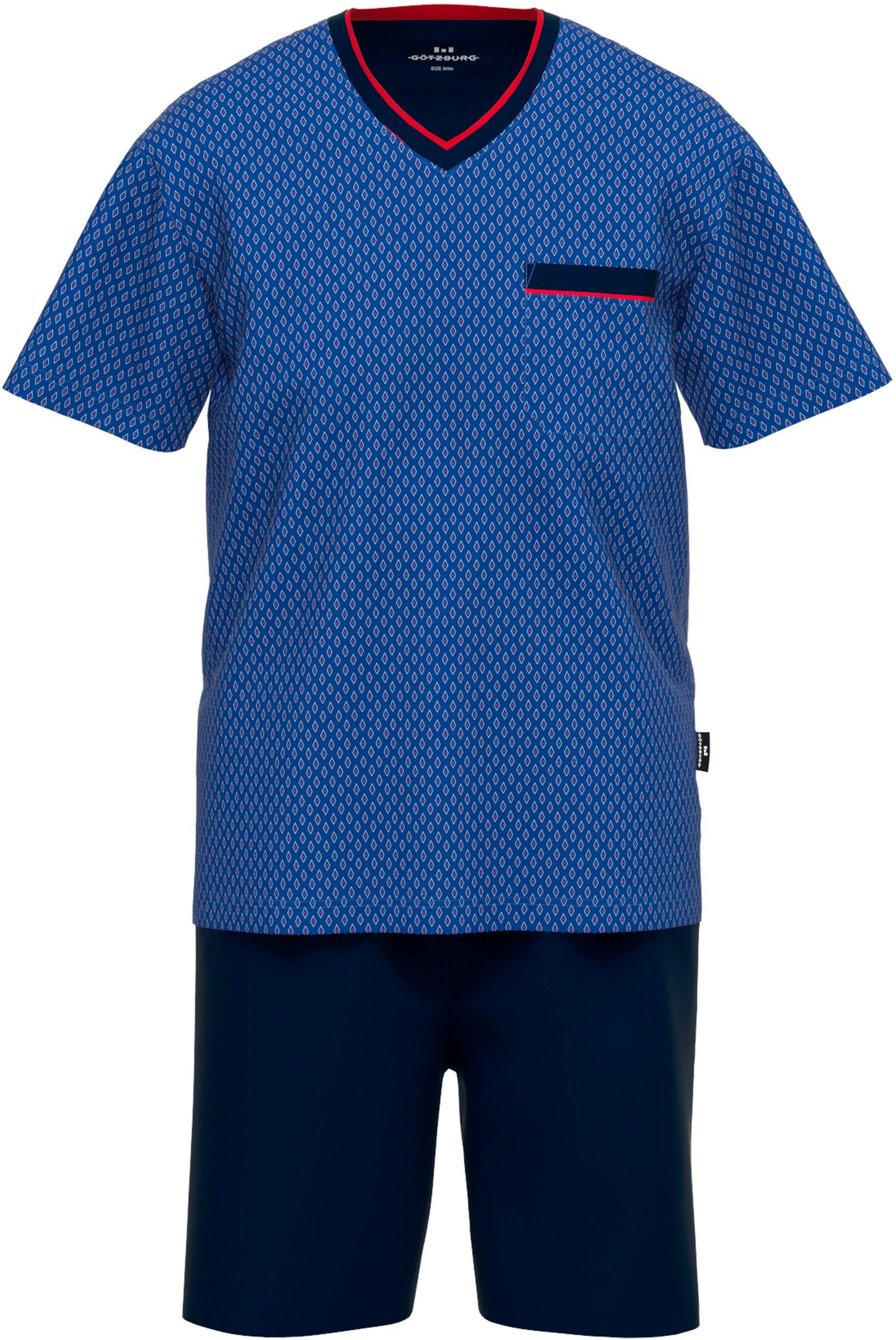 GÖTZBURG Shortama Manhattan met praktische borstzak (2-delig)