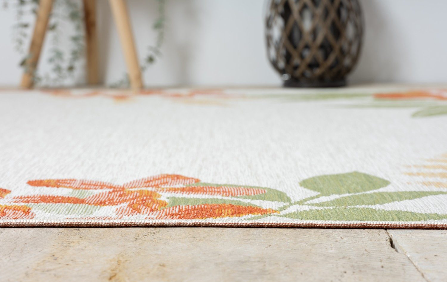 Myflair Möbel & Accessoires Vloerkleed Isla voorraadopruiming Omkeerbaar tapijt, bloemen, met rand, geschikt voor buiten, balkon, terras
