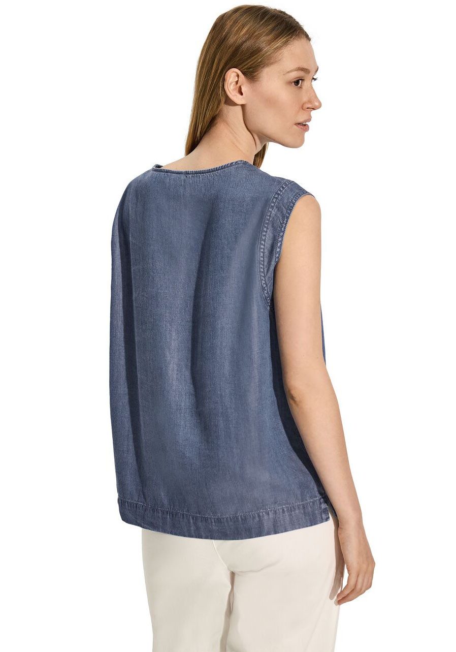 Cecil Blouse met korte mouwen mouwloos met ronde halslijn