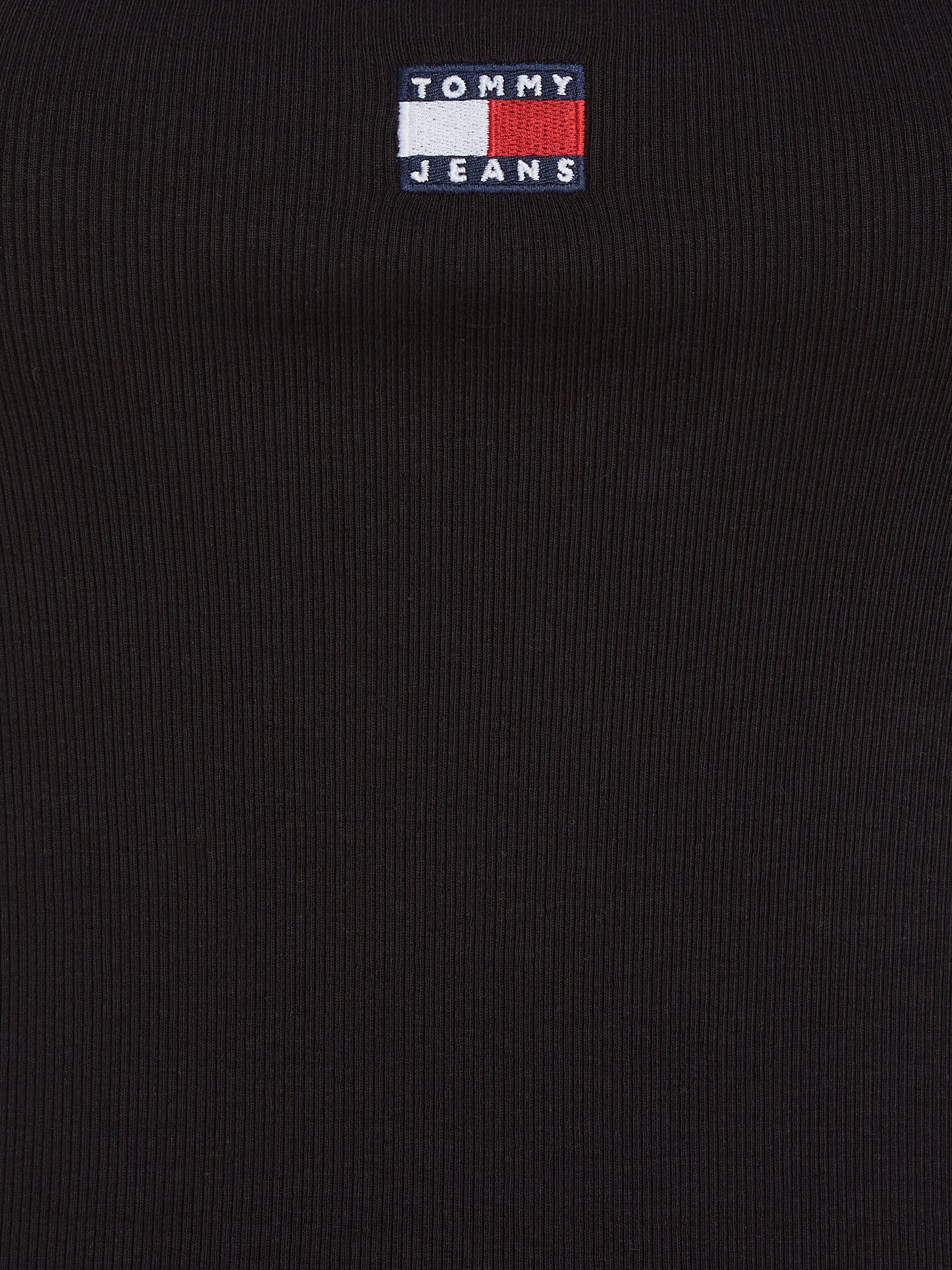 TOMMY JEANS Top met spaghettibandjes TJW BADGE RIB STRAP TOP