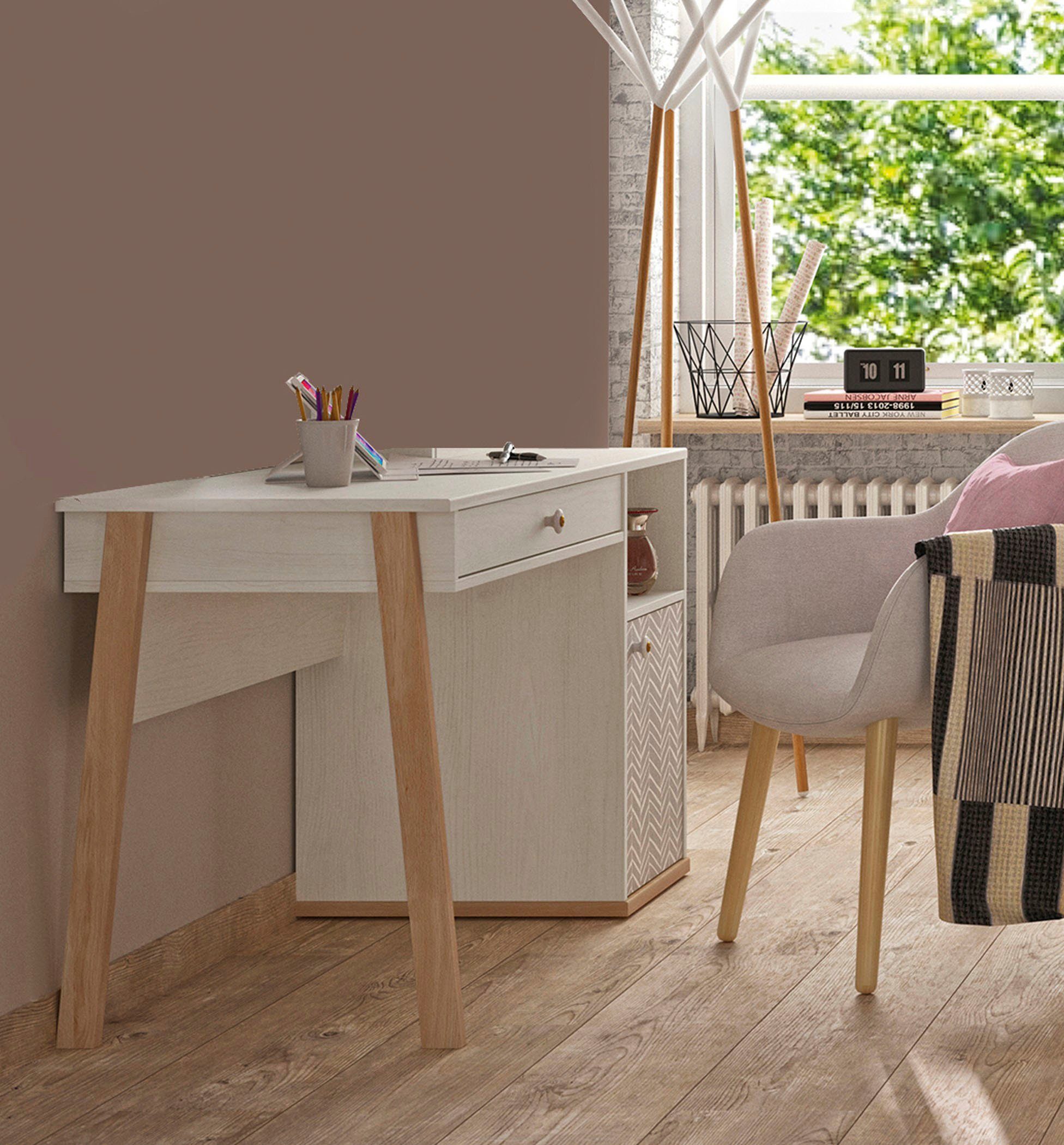 Gami Kinderbureau Alika Bureau voor tieners, bureau, met extra opbergruimte