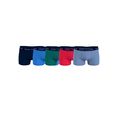 tommy hilfiger underwear boxershort met contrastkleurige onderbroekband (set, set van 5) blauw