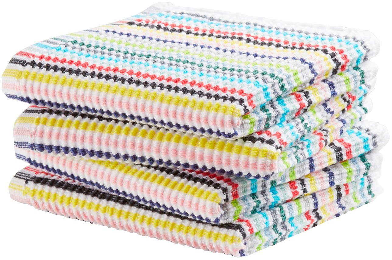 DDDDD Vaatdoek Festival, 30x30 cm, van 100% katoen met luxueuze ribstructuur en optimale...