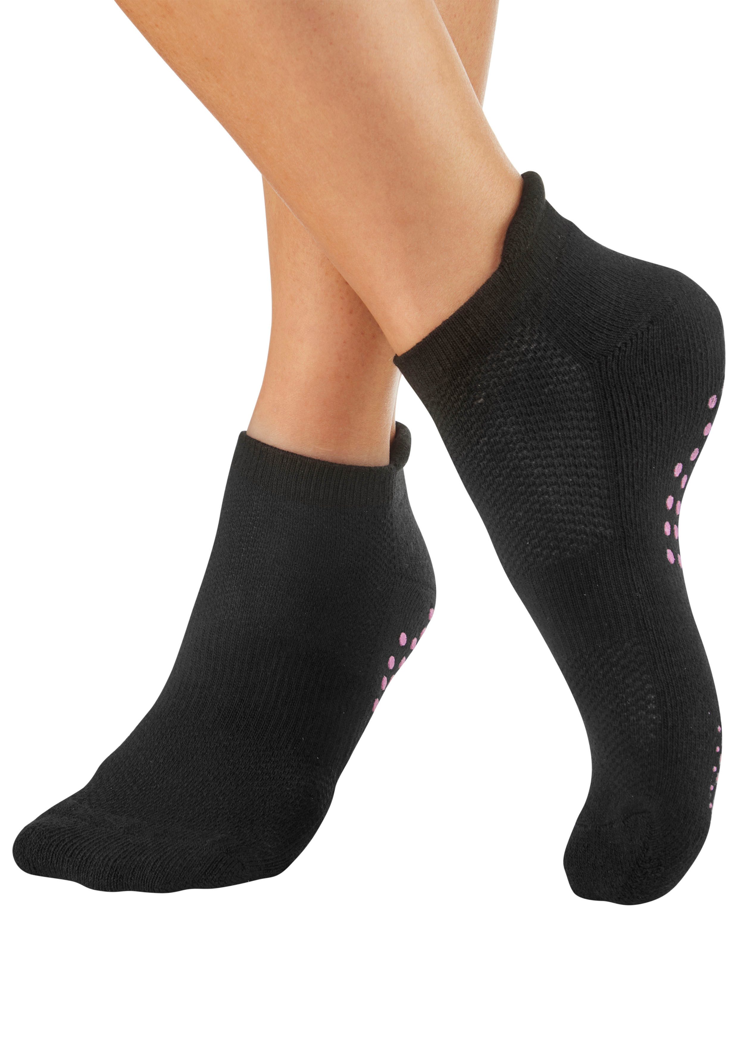Lavana ABS-sokken met gekleurde nopjes (set, 3 paar)