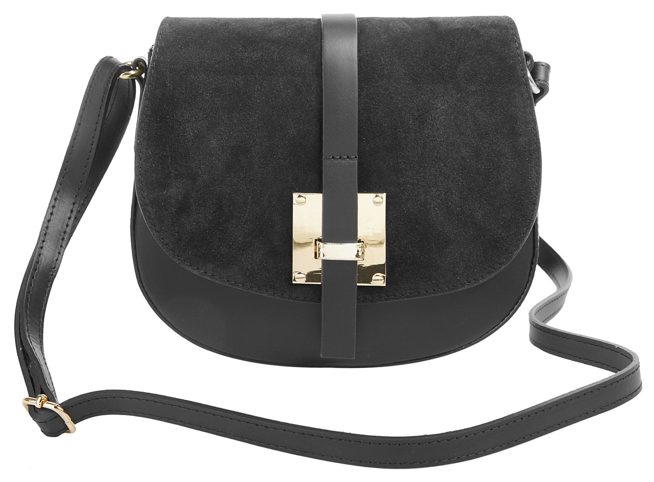 Cluty Schoudertas echt leer, made in italy