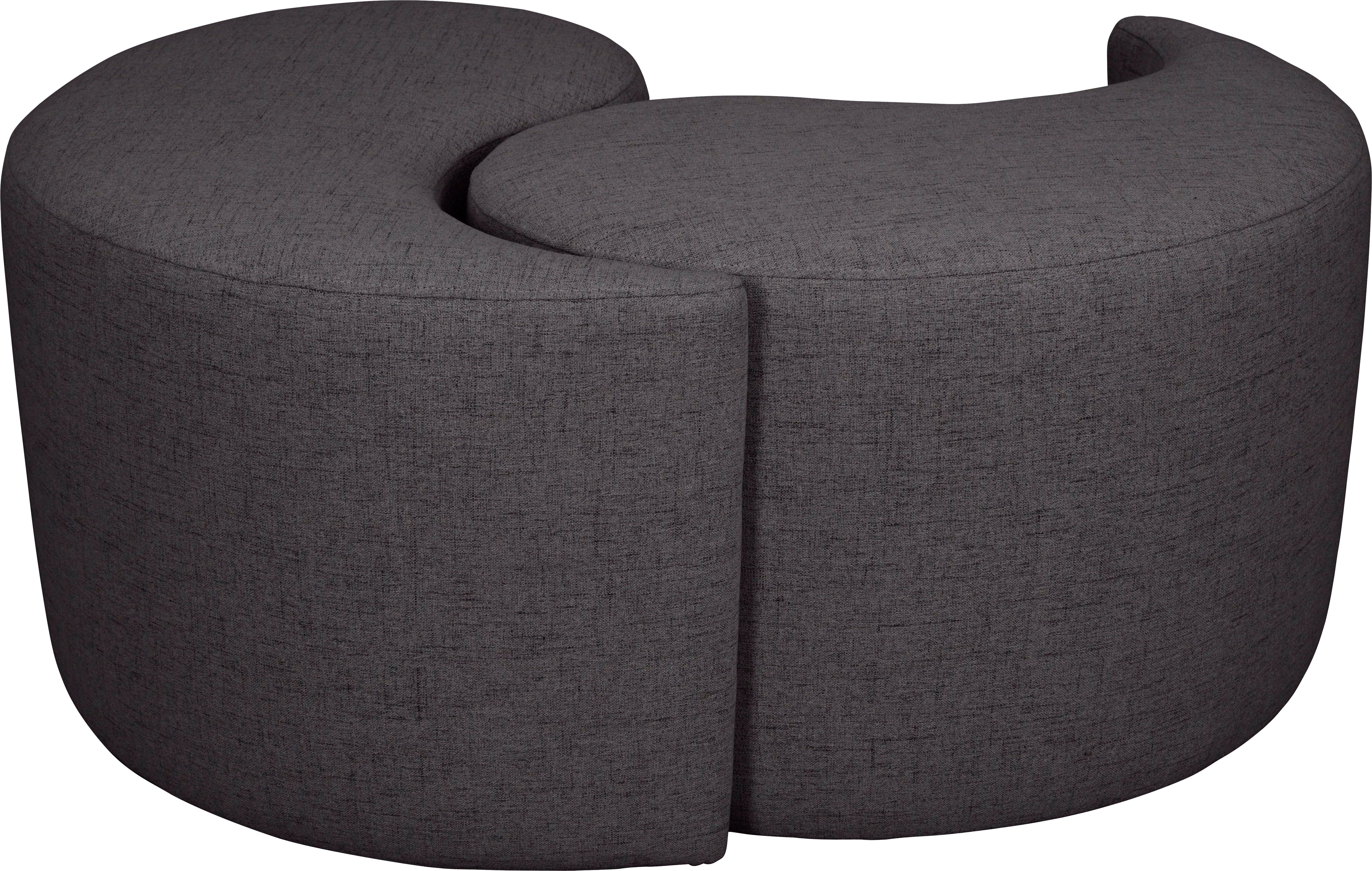 Guido Maria Kretschmer Home&Living Hocker Yin&Yang diameter 82 cm 2-delig, afzonderlijk plaatsbaar of yin-yang-look