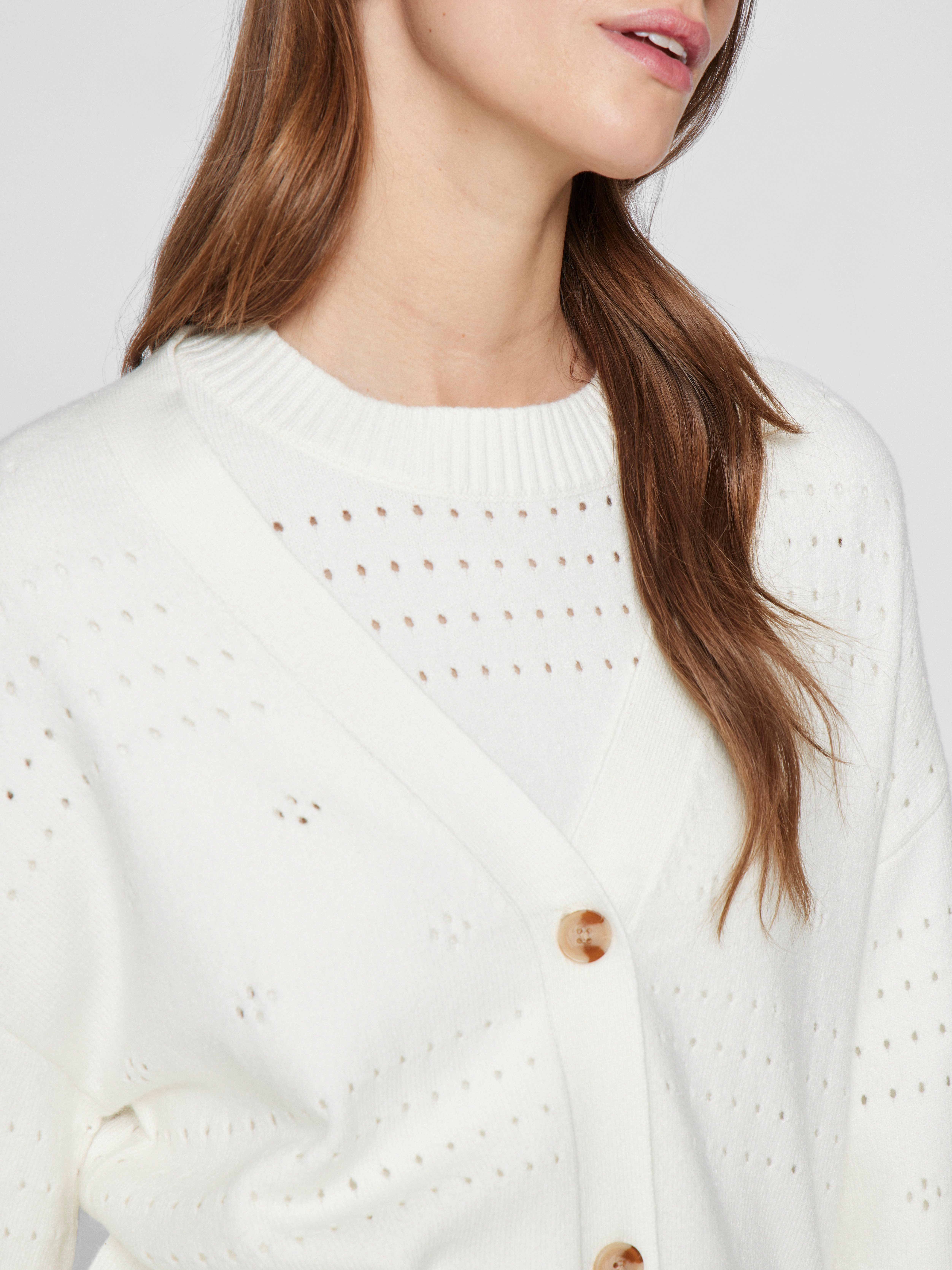 Vila Vest VIRIL V-NECK L/S KNIT CARDIGAN - NOOS
