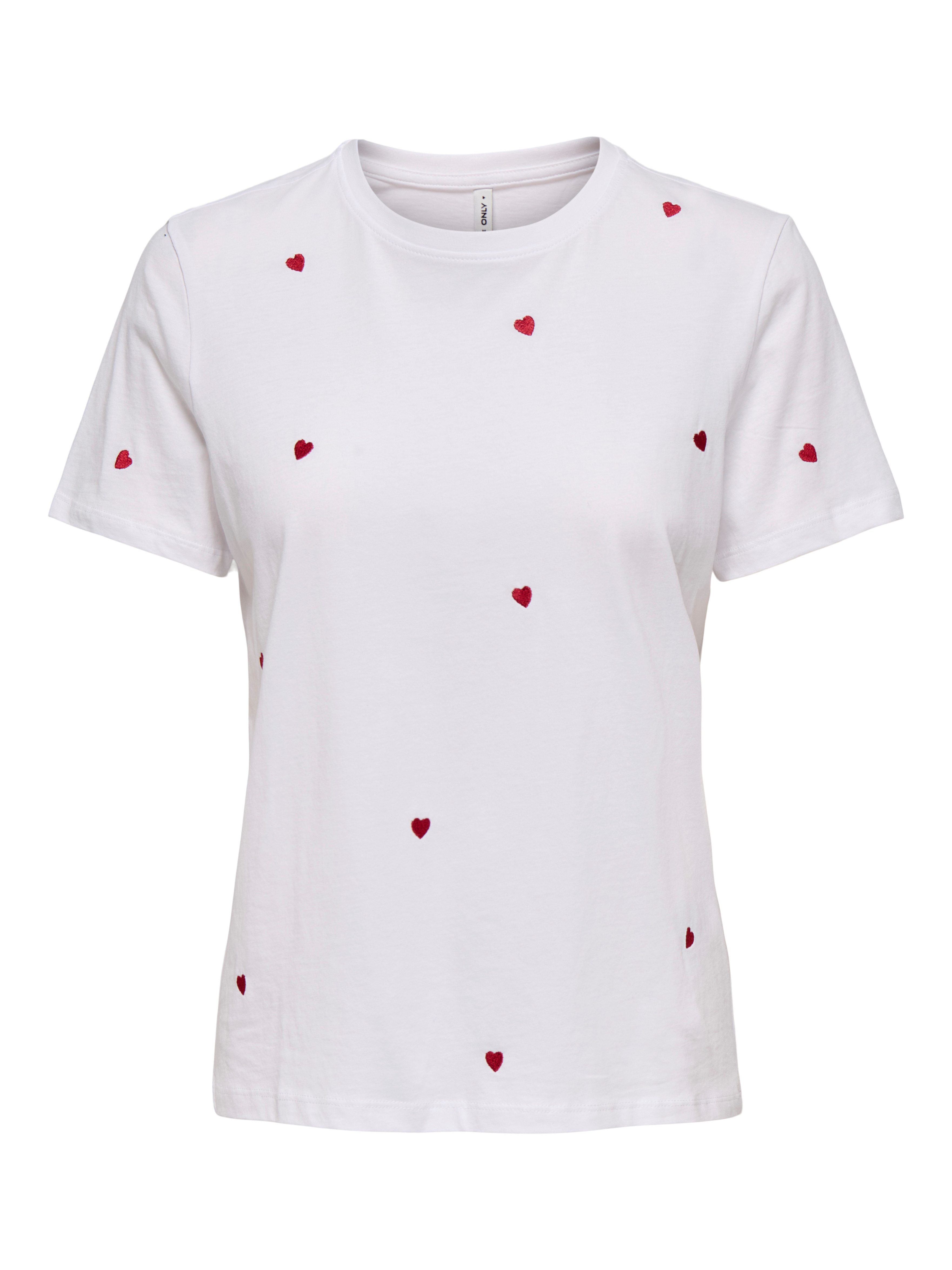 Only Shirt met korte mouwen ONLKETTY LIFE S/S O-NECK TOP JRS NOOS