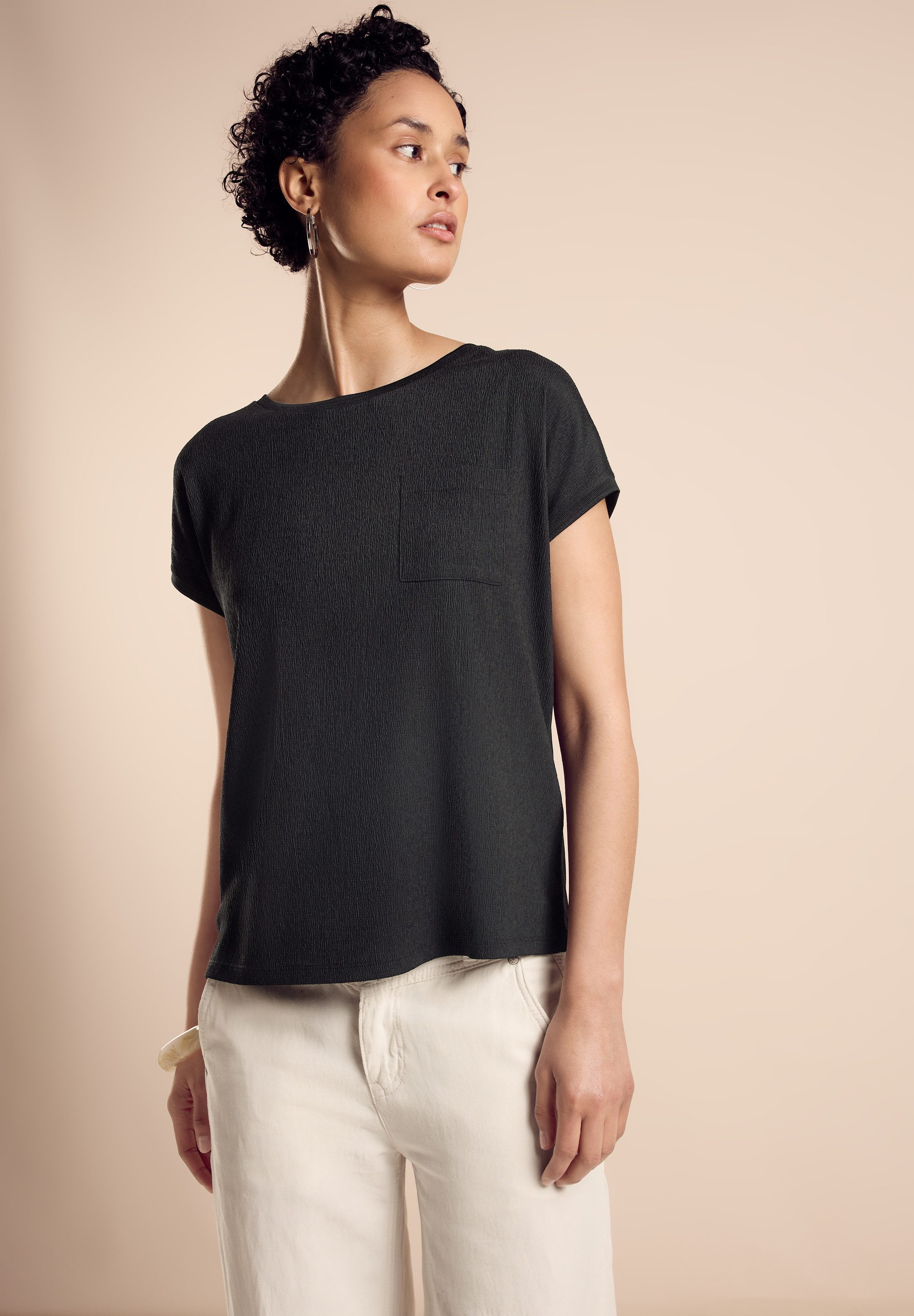 STREET ONE Shirttop met borstzak