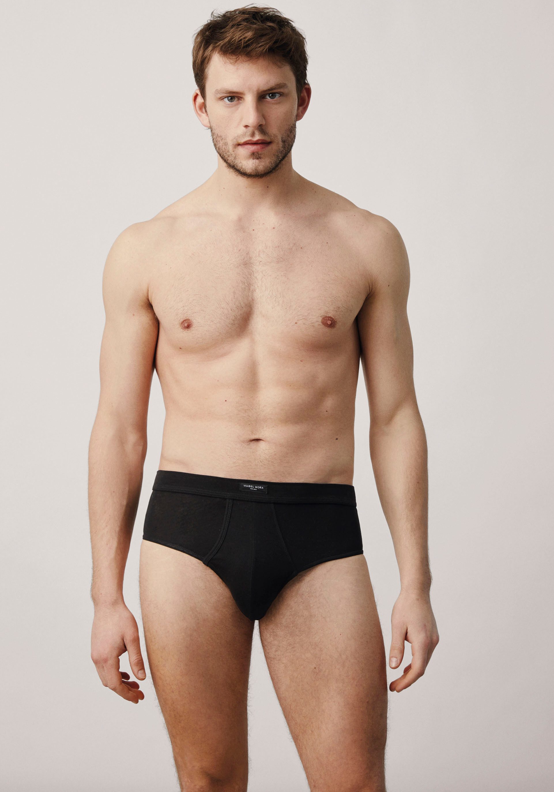 YSABEL MORA Slip BASIC COLLECTION COTTON met praktische toegang in het kruis (Set van 3)