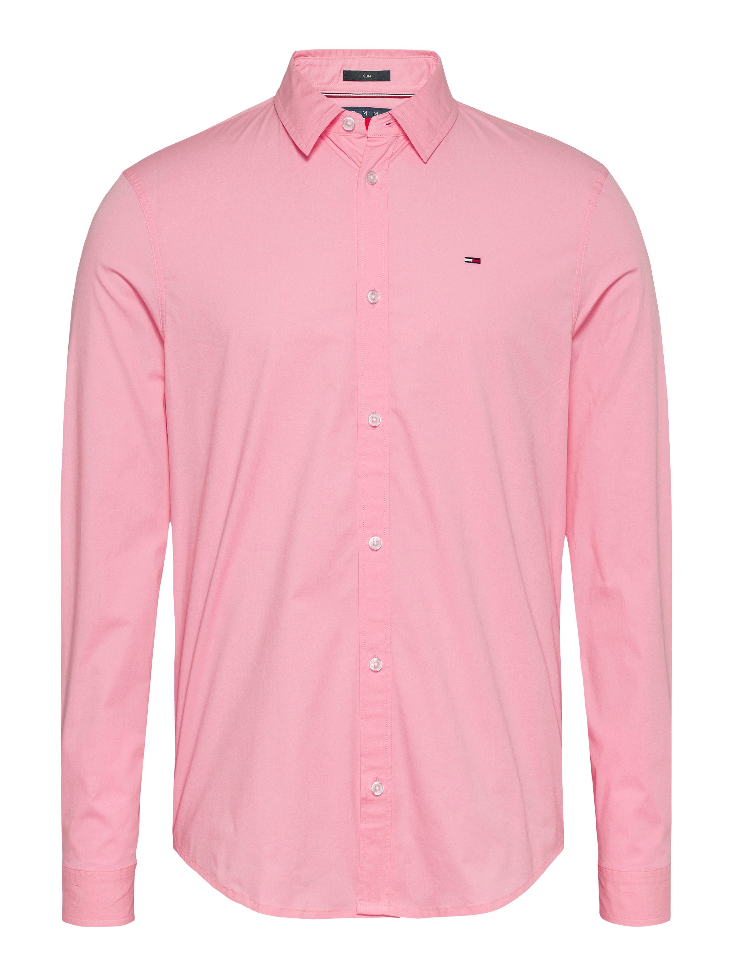 TOMMY JEANS Overhemd met lange mouwen Sabim Stretch Hemd Shirt Stretch shirt, premium, slim fit, met elastaan
