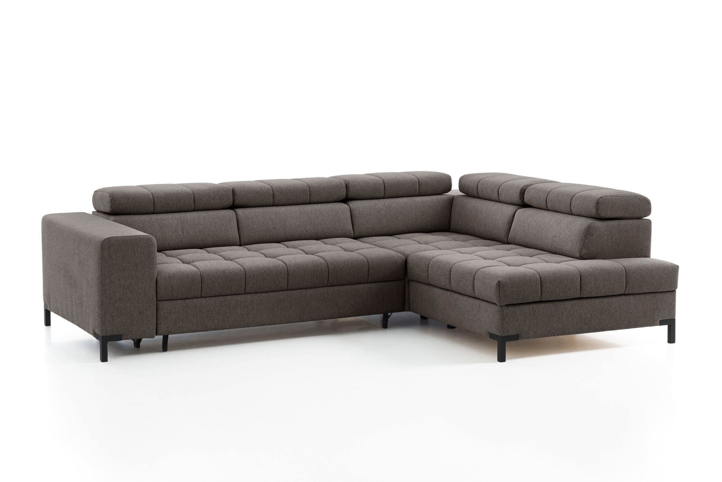 exxpo - sofa fashion Hoekbank Bocco, hoogwaardige afwerking, geweldig zitcomfort, comfortabel, L-vorm