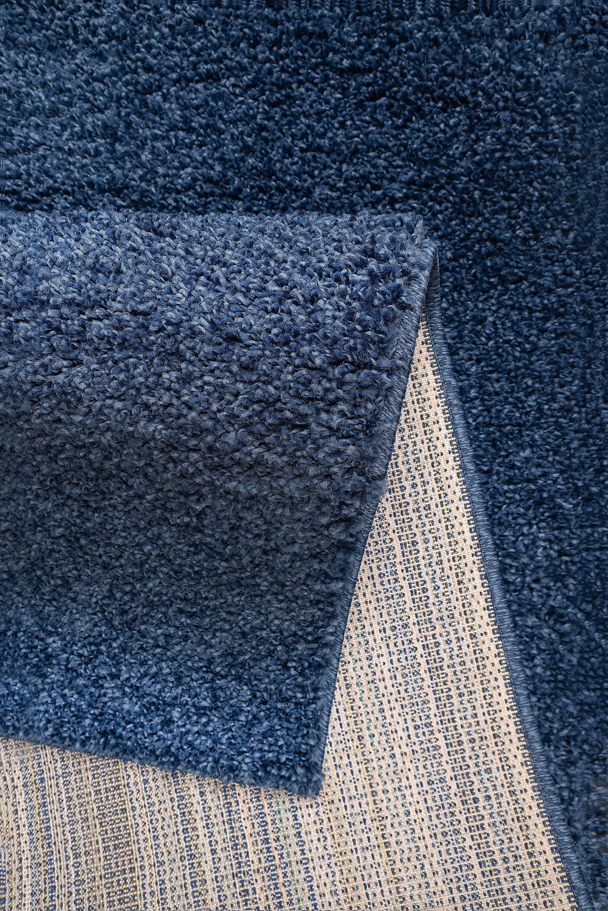 my home Loper Shaggy 30 Tapijtloper, brug, unikleuren, bijzonder zacht en behaaglijk