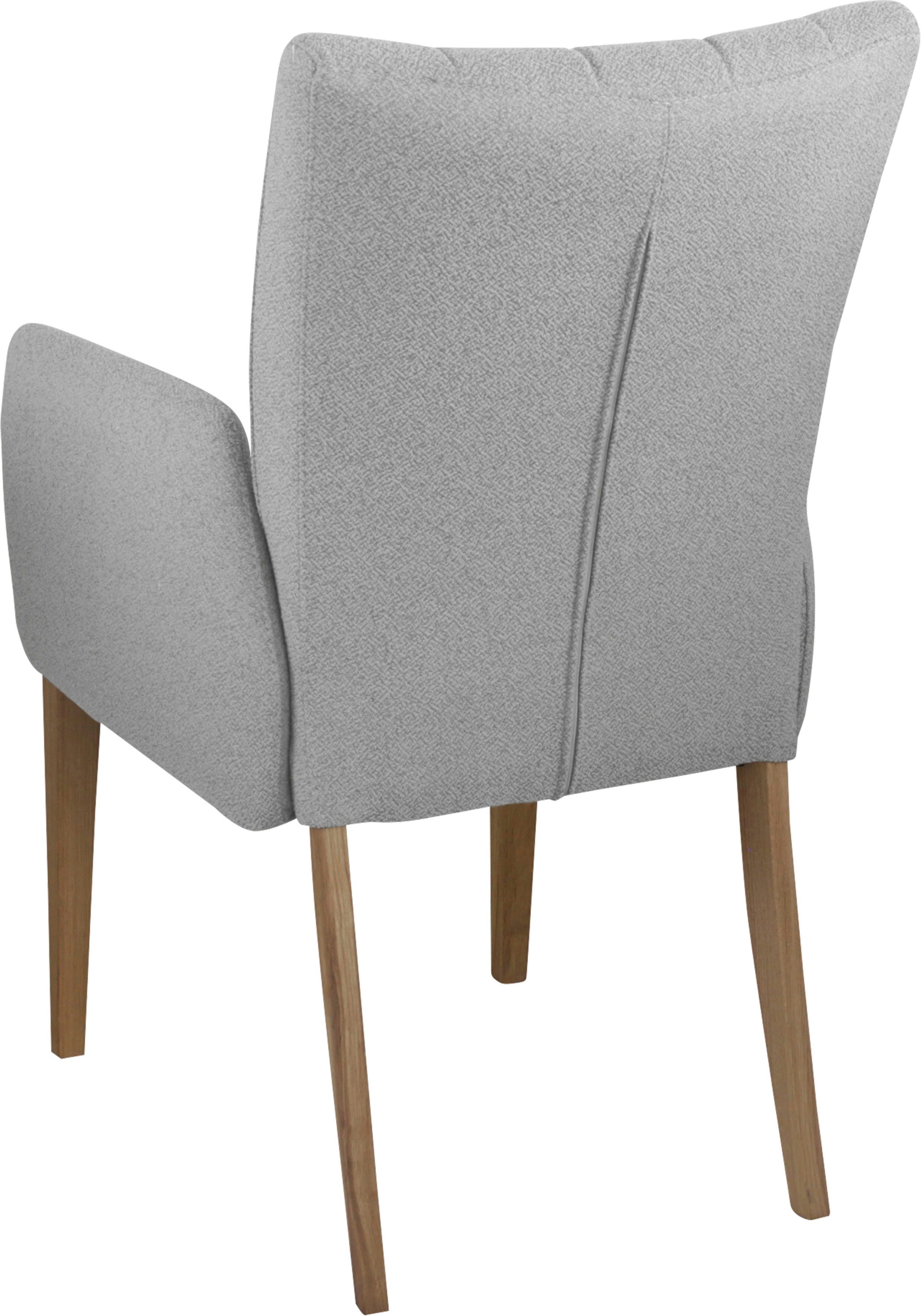 Home affaire Stoel met armleuningen Dia Frame massief eiken geolied