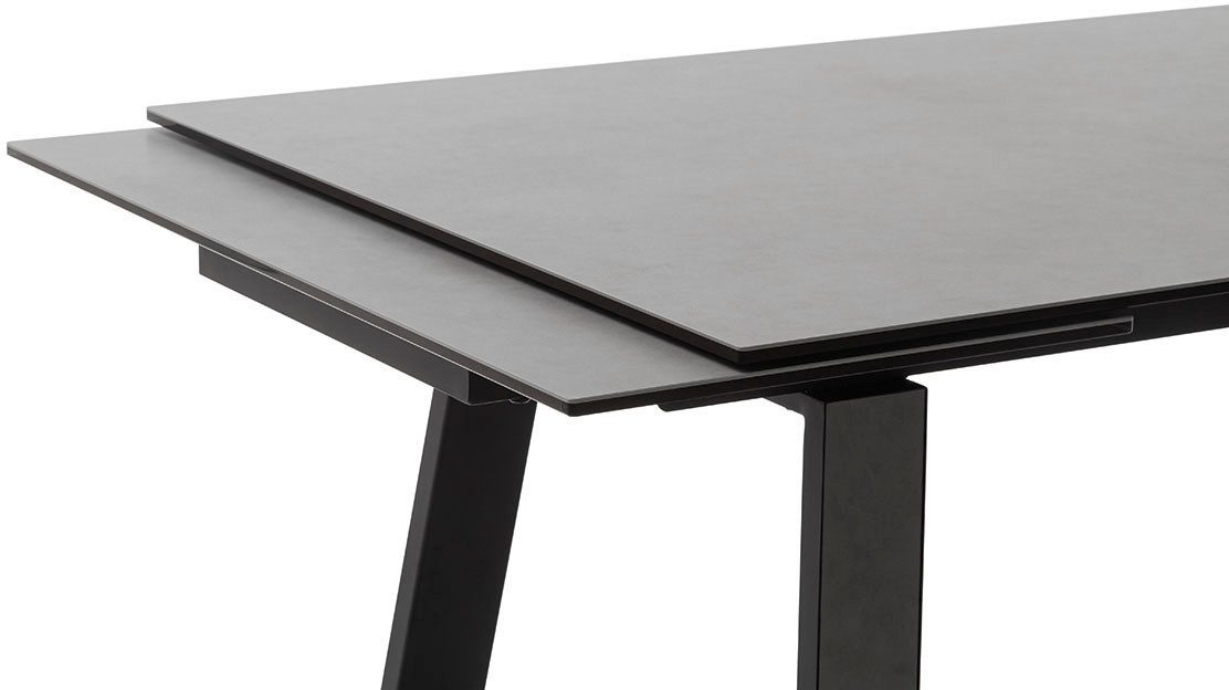 MCA furniture Eettafel NARBONNE onderstel tafel 200-300 cm Keramiek, metaal, eindschuif, uittrekbaar, tafelblad 13 mm, 10-12 personen