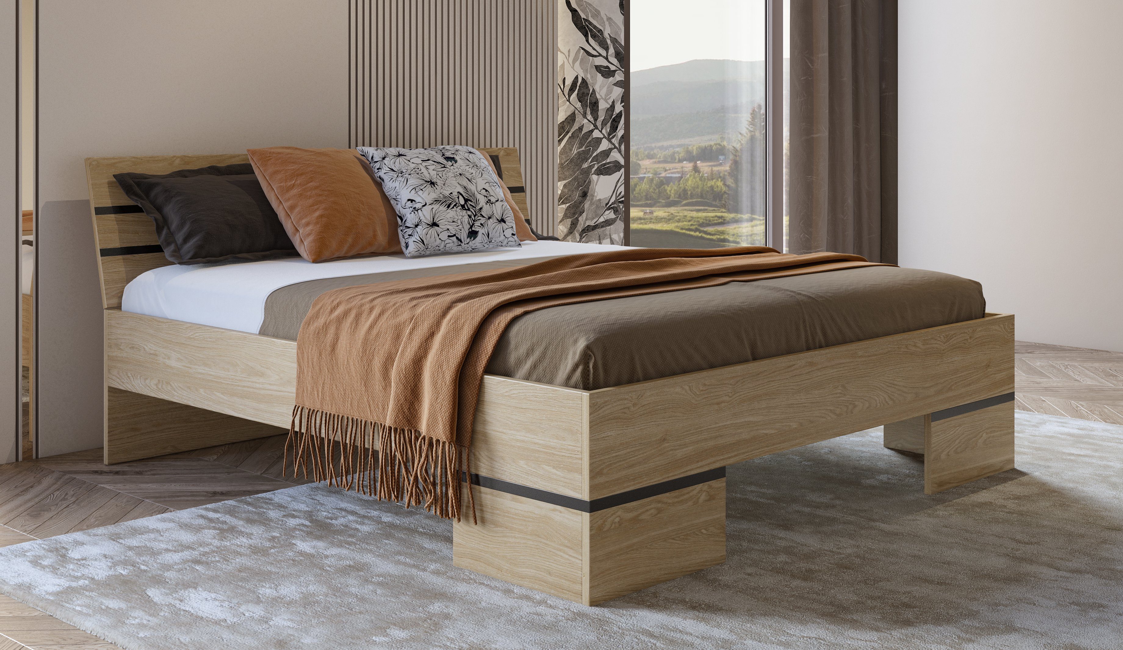 Helvetia Meble Bed VIOLLA van fsc®-gecertificeerd houtmateriaal