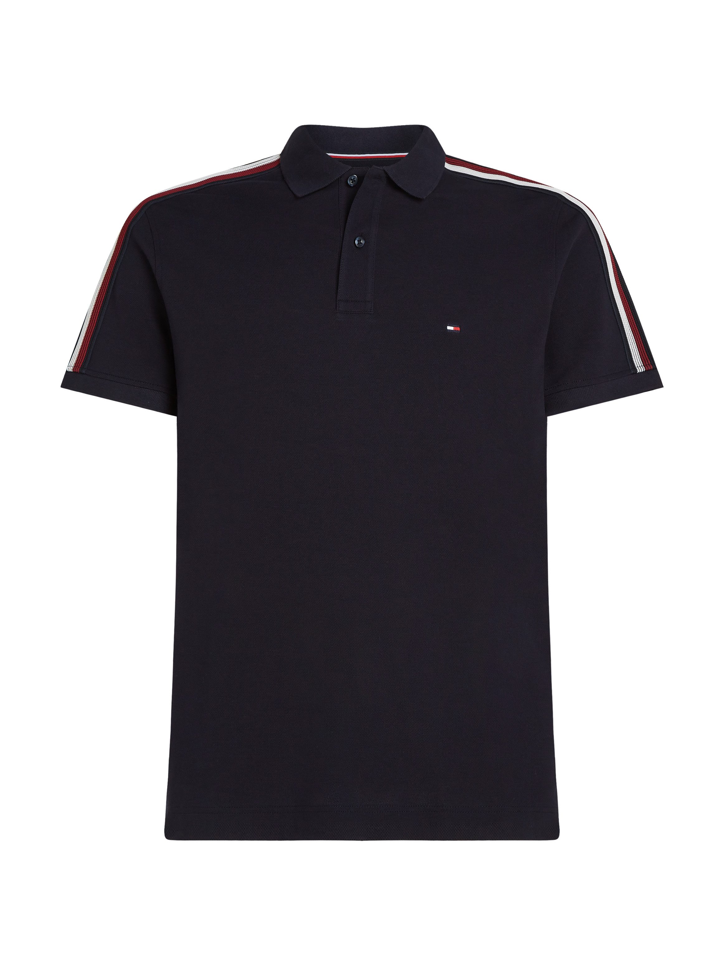 Tommy Hilfiger Poloshirt SHADOW GS REG POLO Strepen in Tommy kleur op de schouder