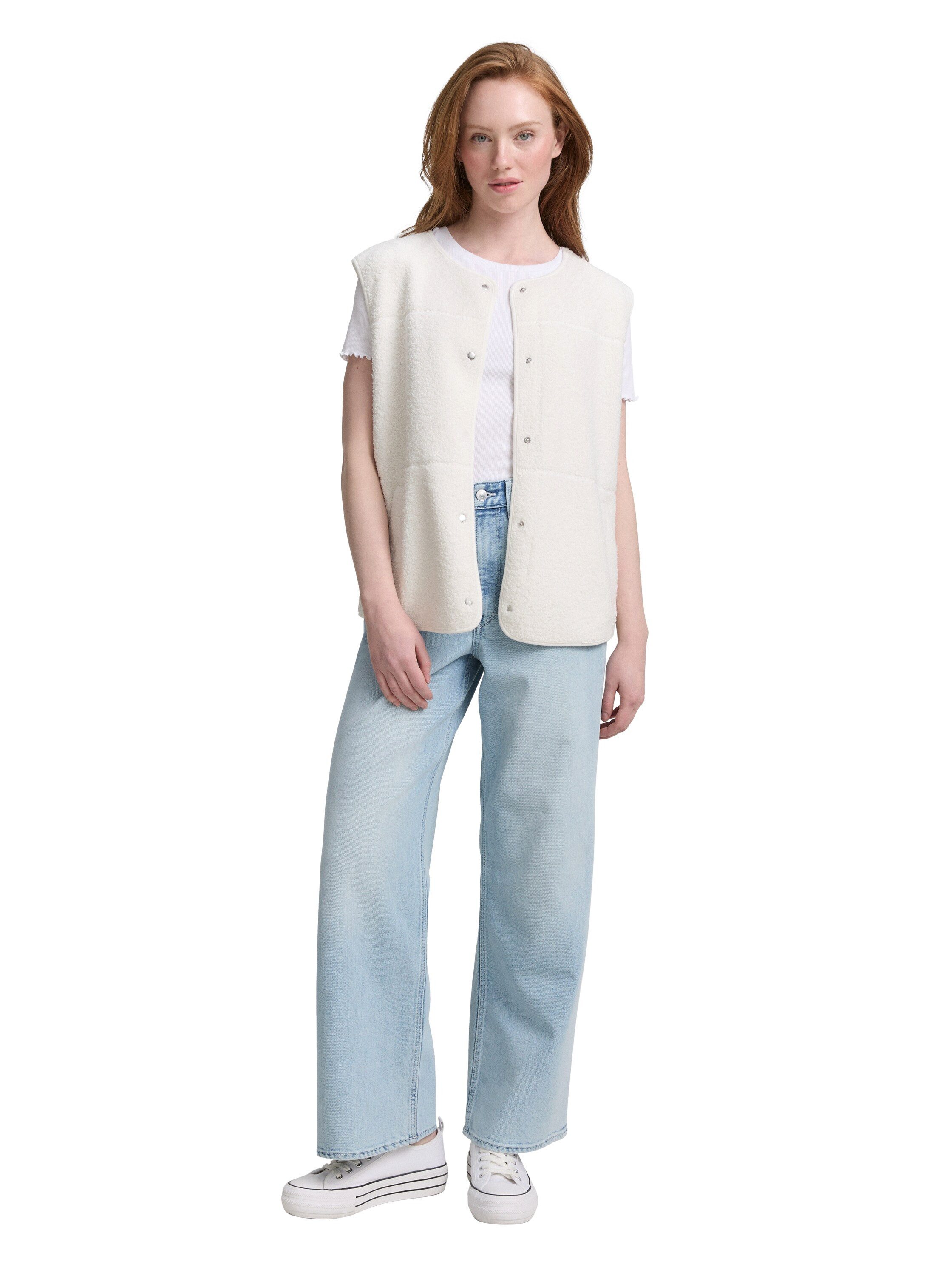 Tom Tailor Denim Wijde jeans LINOU in five-pocketsstijl