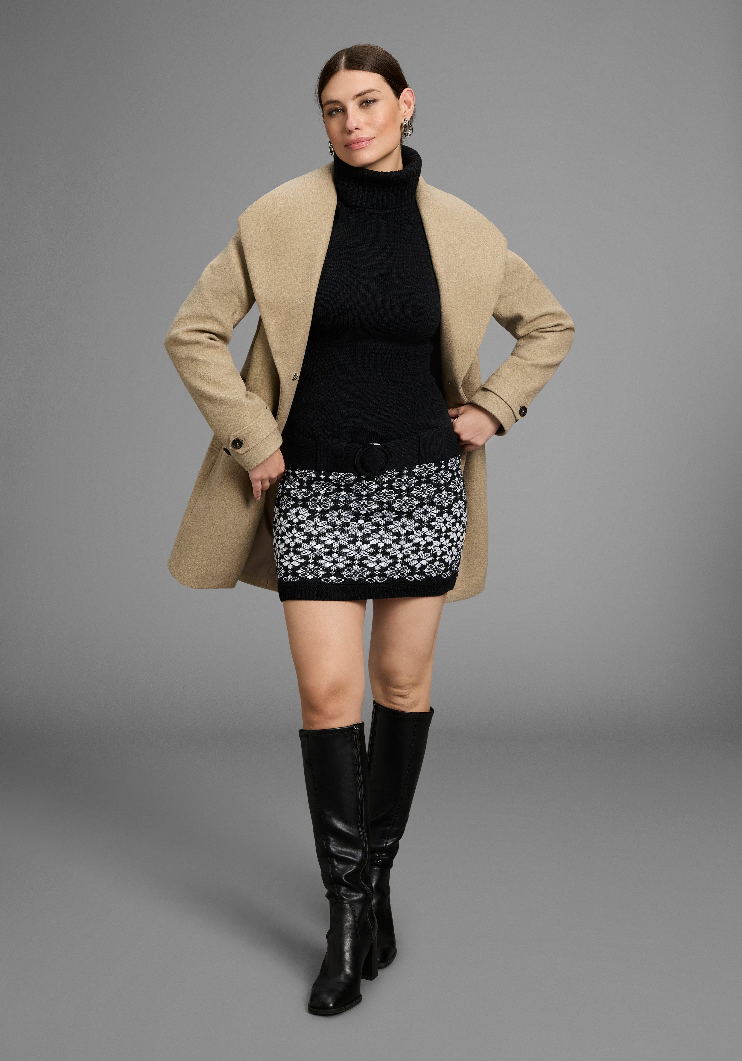 Melrose Gebreide jurk feestelijke gelegenheden en partijen, mini-snit, elegante stijl