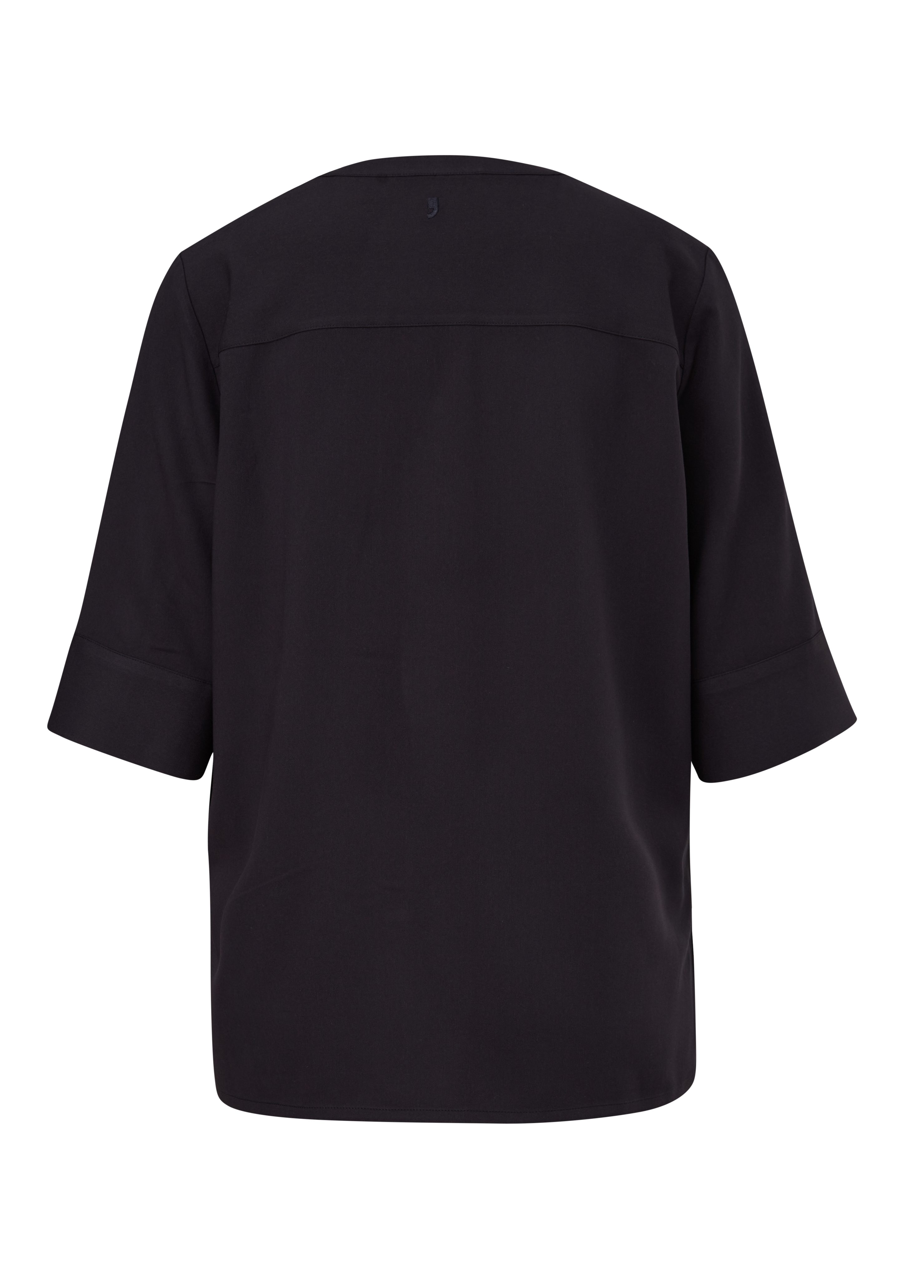 Comma Blouse met korte mouwen van een viscose-mix