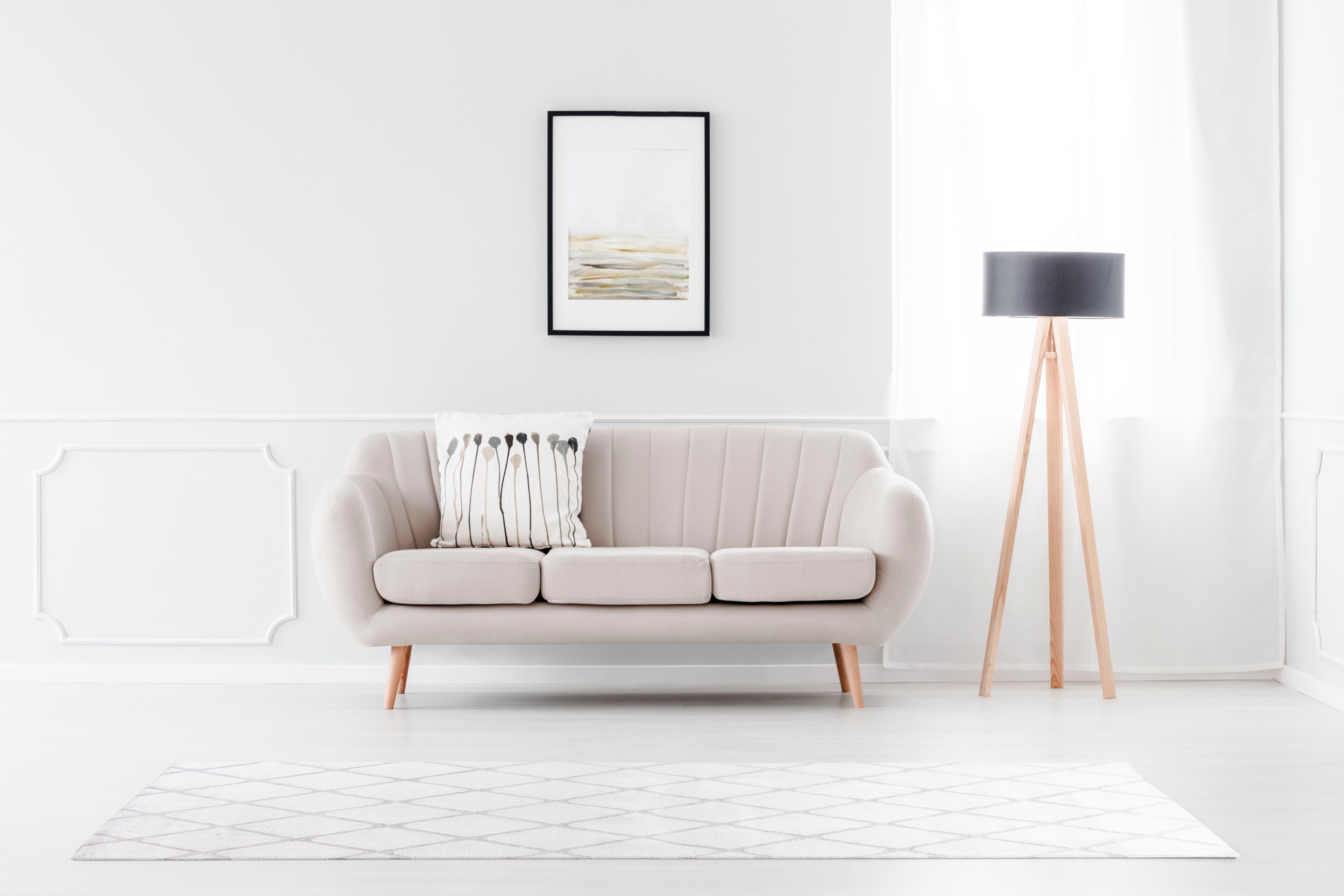 my home Loper Tilana bijzonder zacht door microvezel, ruitdessin lopers maat 80x250 cm wit