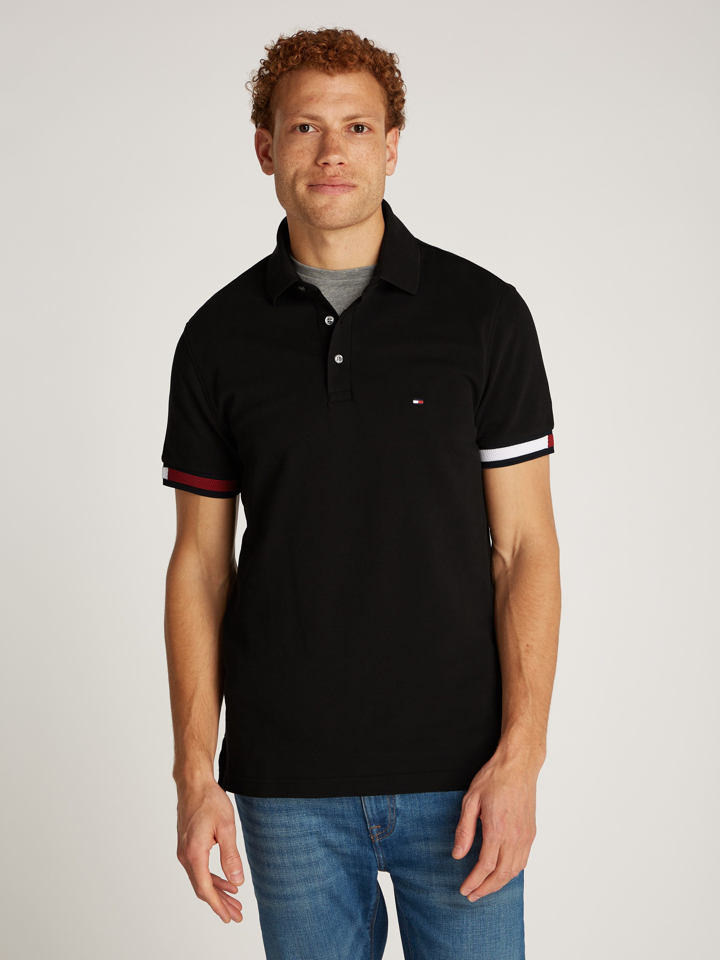 Tommy Hilfiger Poloshirt FLAG CUFF SLIM POLO