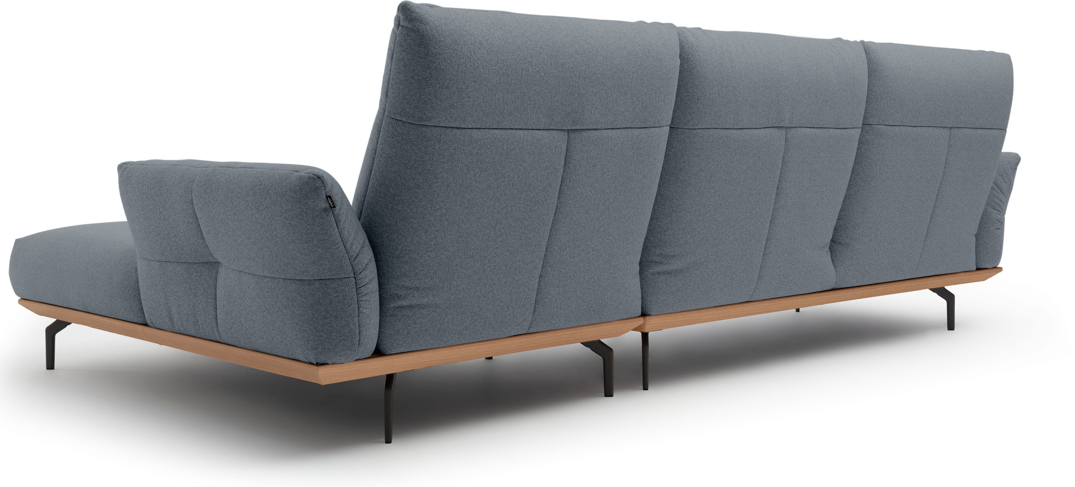 Creation BY ROLF BENZ Hoekbank CR.460 Sokkel in eiken, onderstel in umbra grijs, breedte 318 cm