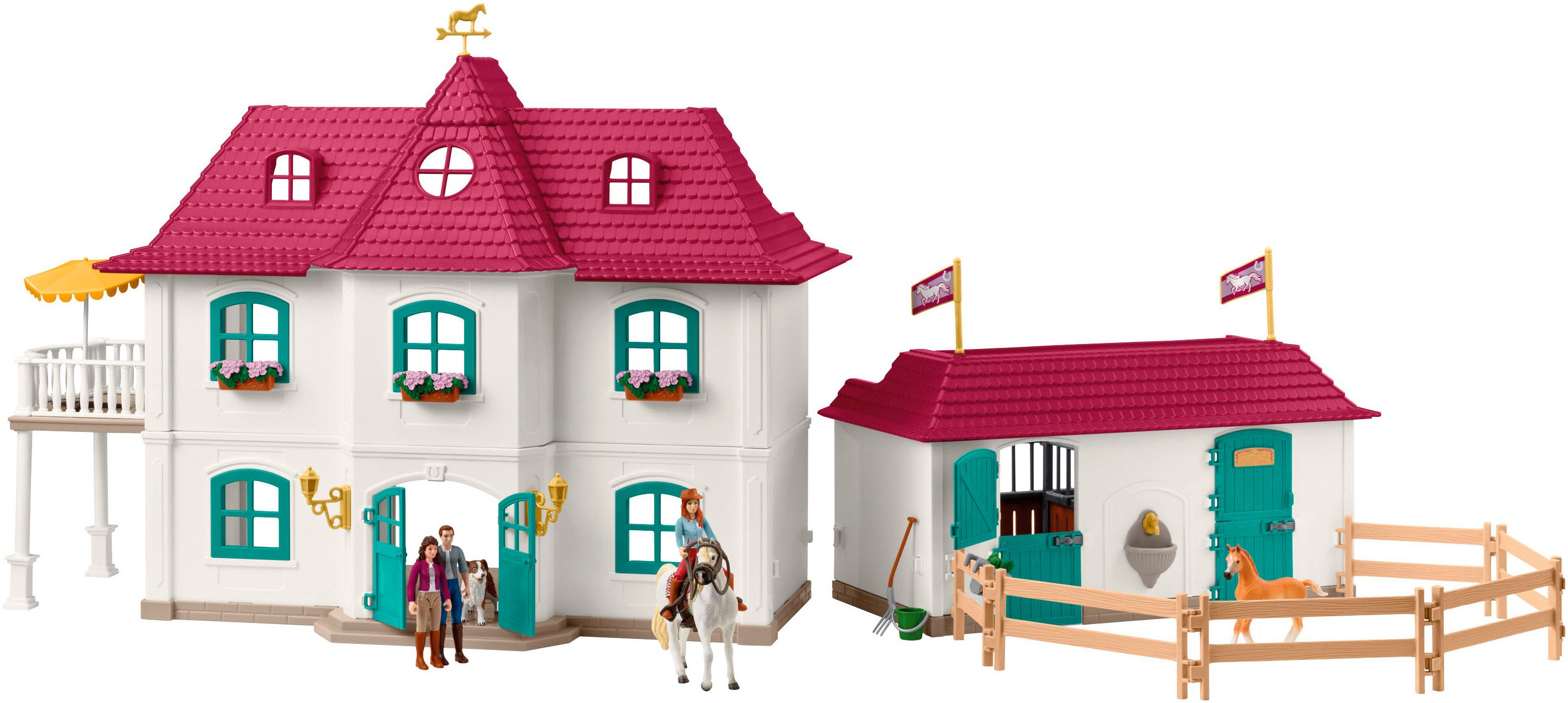 Schleich® Speelwereld HORSE CLUB, Lakeside Country House and Stable (42706)