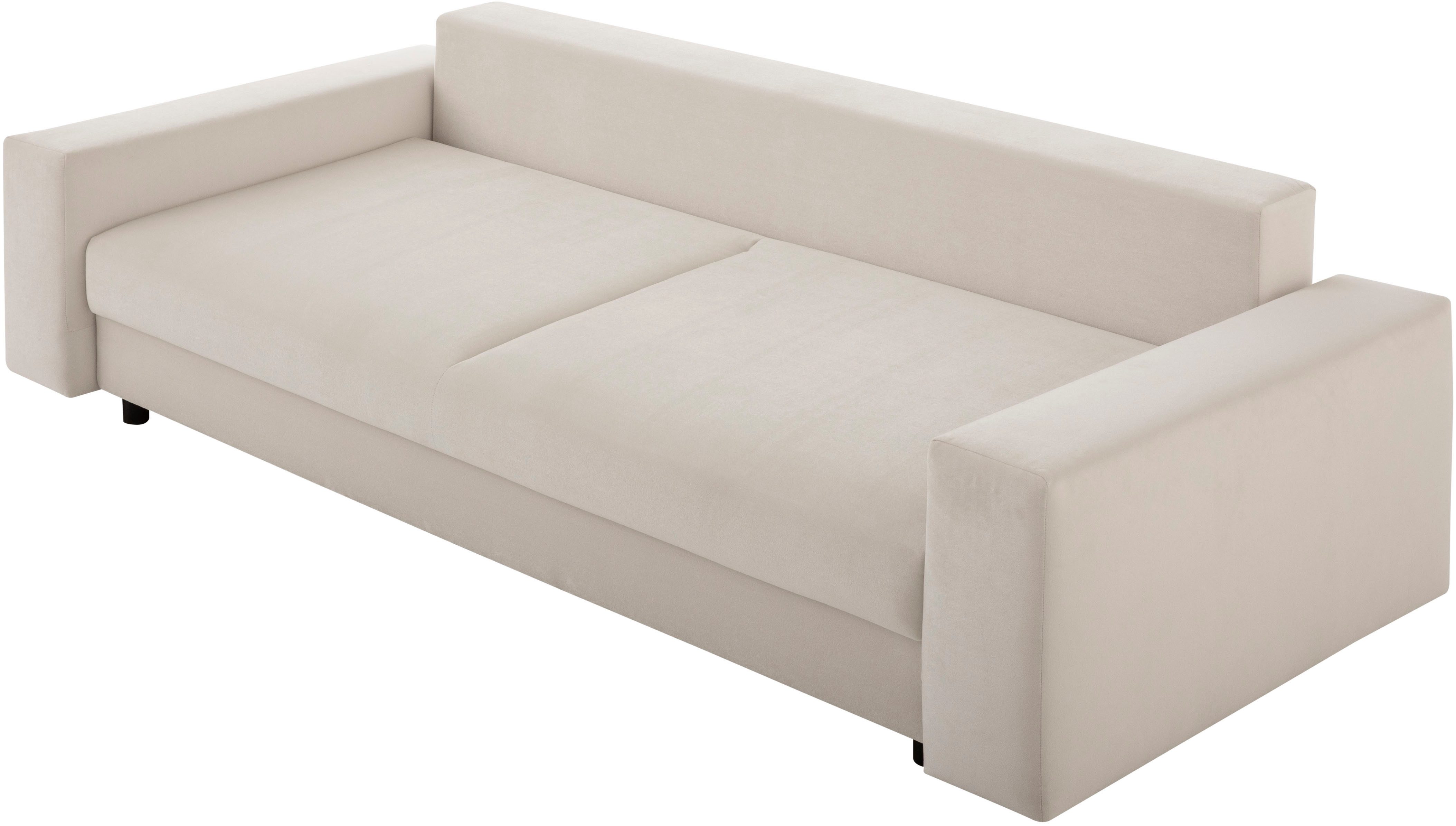 LeGer Home by Lena Gercke Slaapbank Imoga, kussen met slaapfunctie, 3-zits bank, bank met bedlade in moderne kleuren en stoffen, bedfunctie, ligoppervlak: 200x150 cm