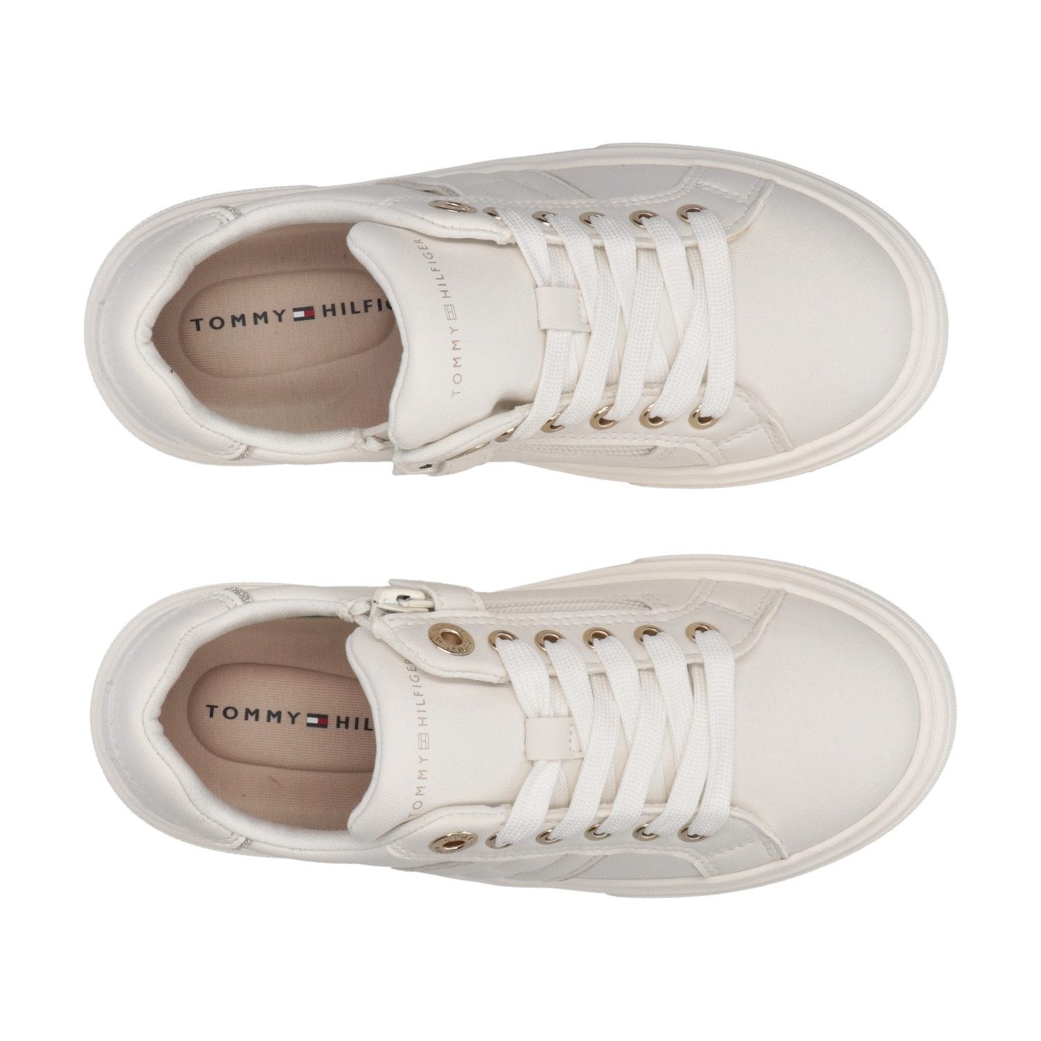 Tommy Hilfiger Sneakers , plateausneaker, veterschoen met logo-decoratie