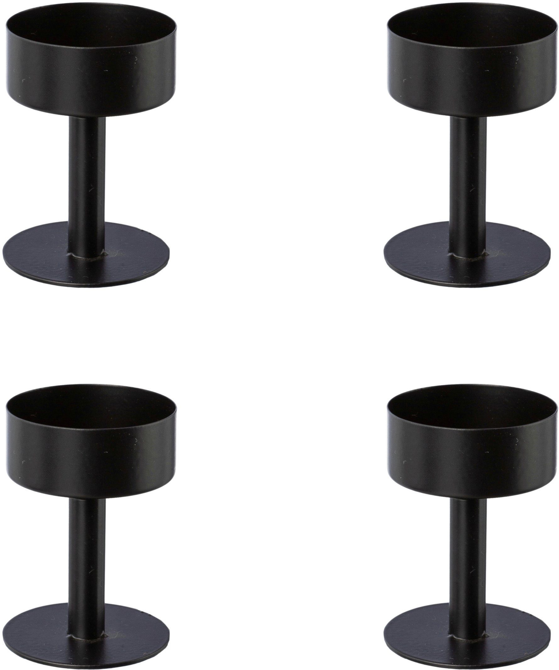 Creativ deco Kandelaar voor stompkaarsen, 4-delige set, ø 4,5 cm (4 stuks)